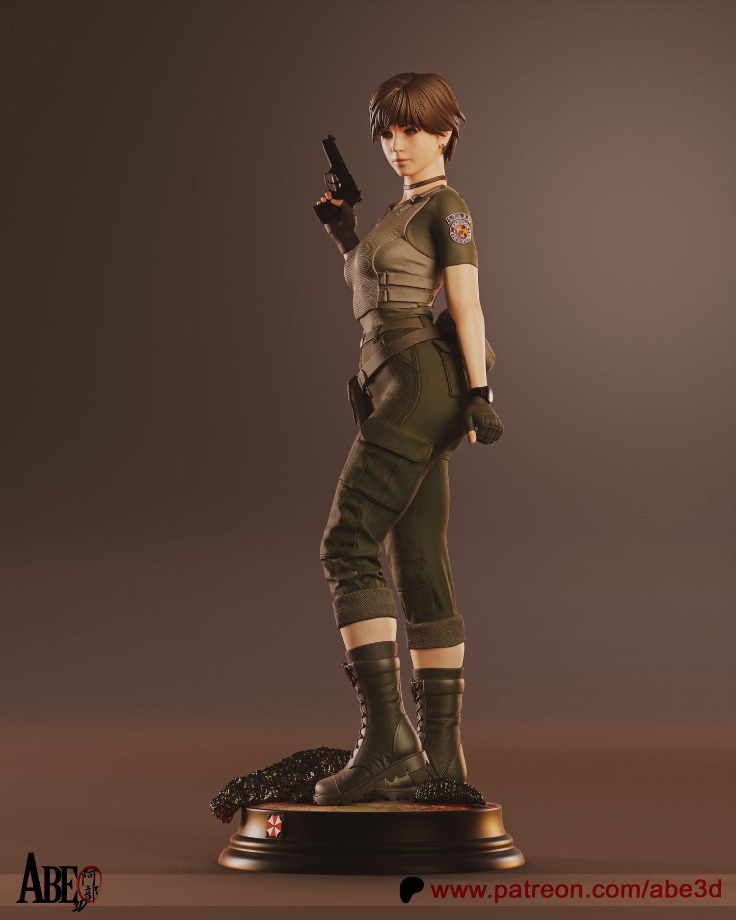 Rebecca Chambers - (VARIANT PARTS INCLUDED) Unassembled and Unpainted Garage Kit - Model Designed by Abd3D