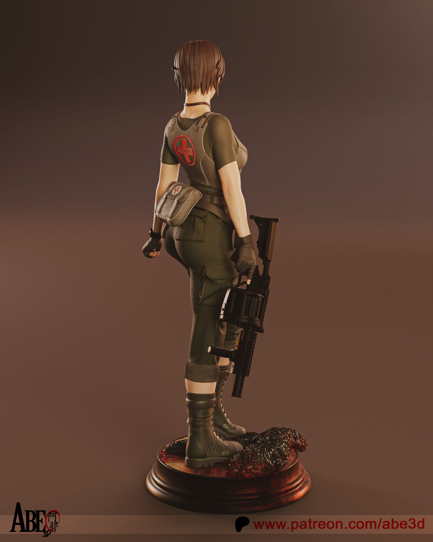 Rebecca Chambers - (VARIANT PARTS INCLUDED) Unassembled and Unpainted Garage Kit - Model Designed by Abd3D