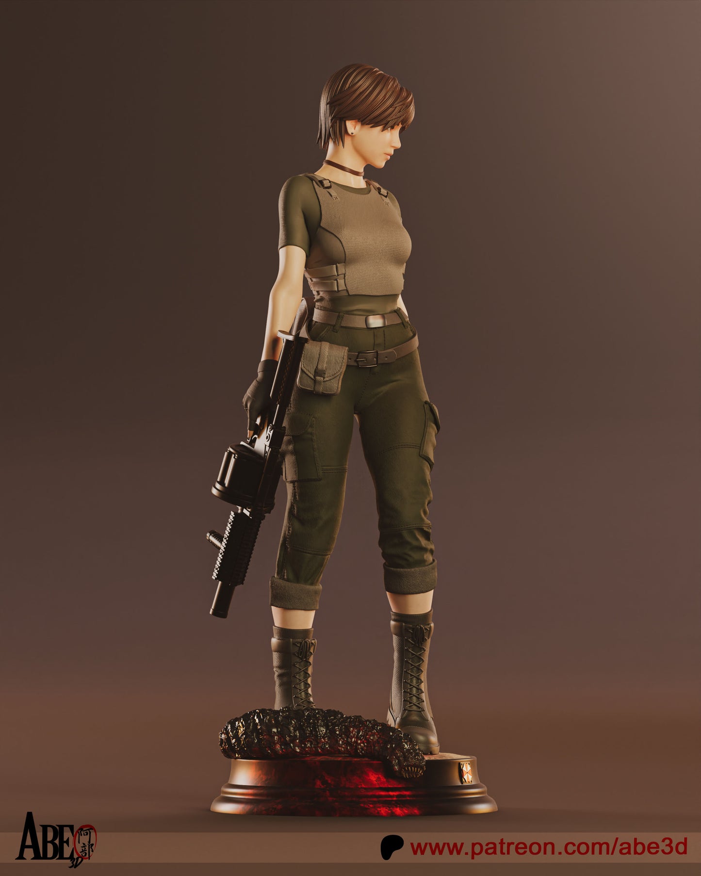 Rebecca Chambers - (VARIANT PARTS INCLUDED) Unassembled and Unpainted Garage Kit - Model Designed by Abd3D