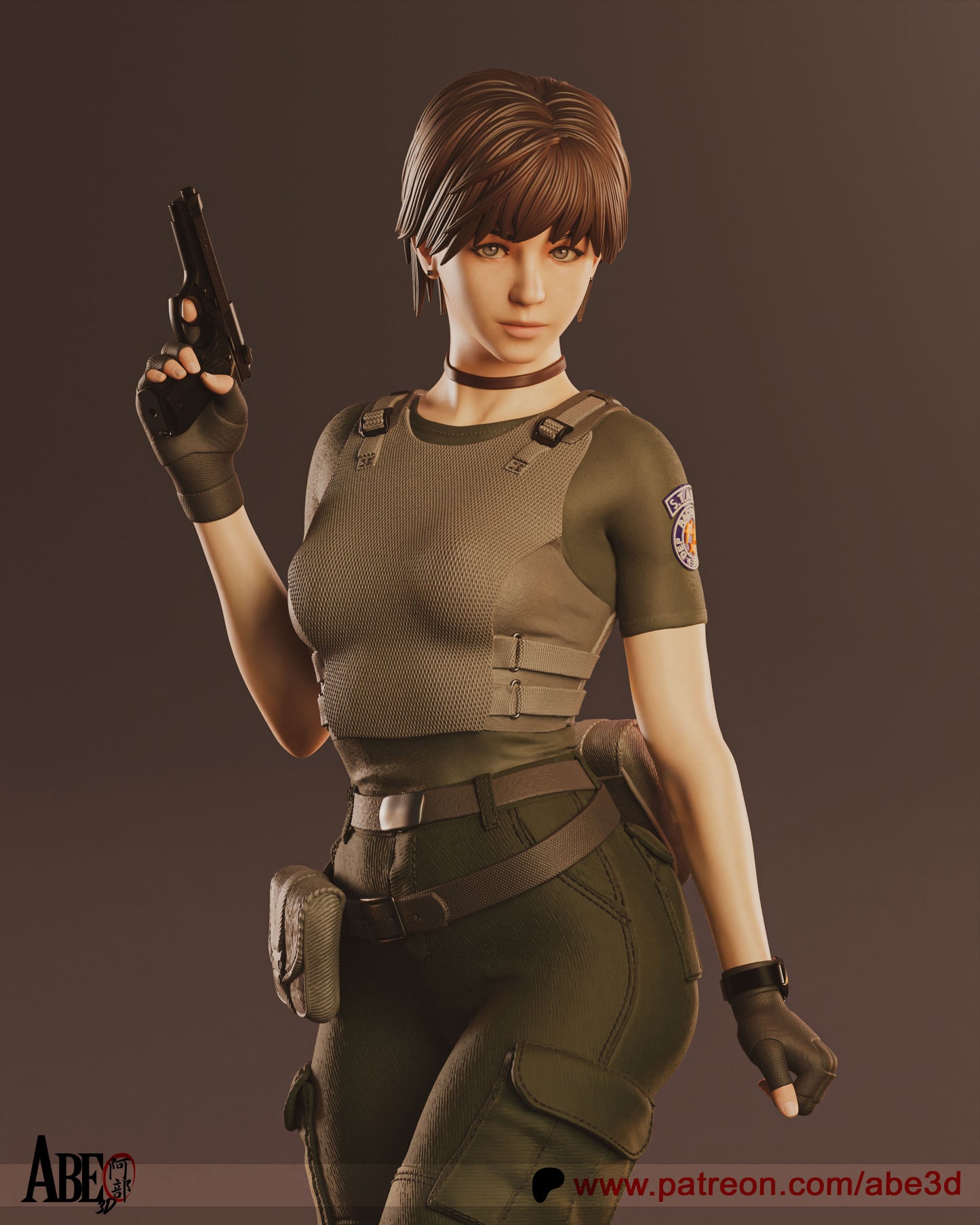 Rebecca Chambers - (VARIANT PARTS INCLUDED) Unassembled and Unpainted Garage Kit - Model Designed by Abd3D