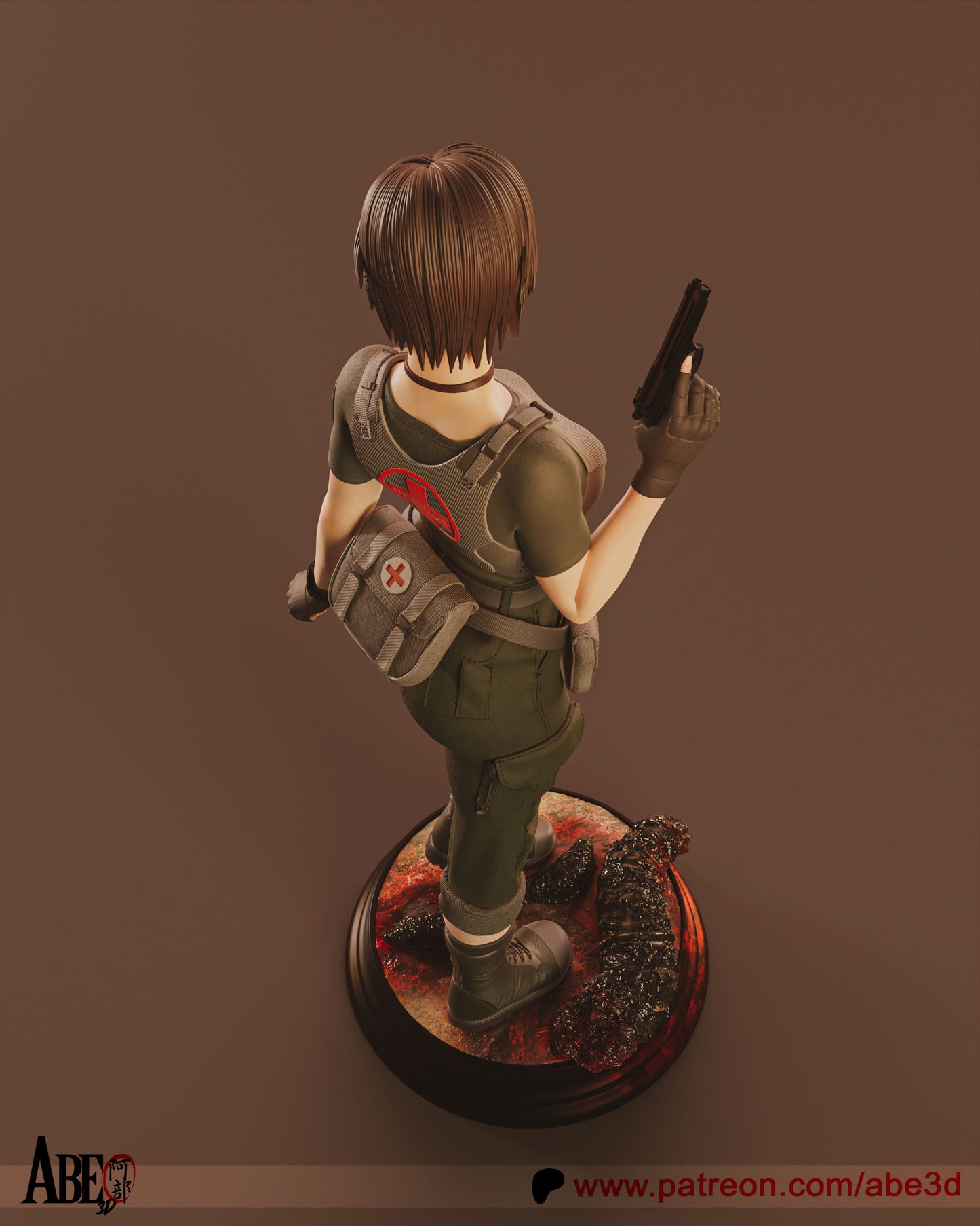 Rebecca Chambers - (VARIANT PARTS INCLUDED) Unassembled and Unpainted Garage Kit - Model Designed by Abd3D