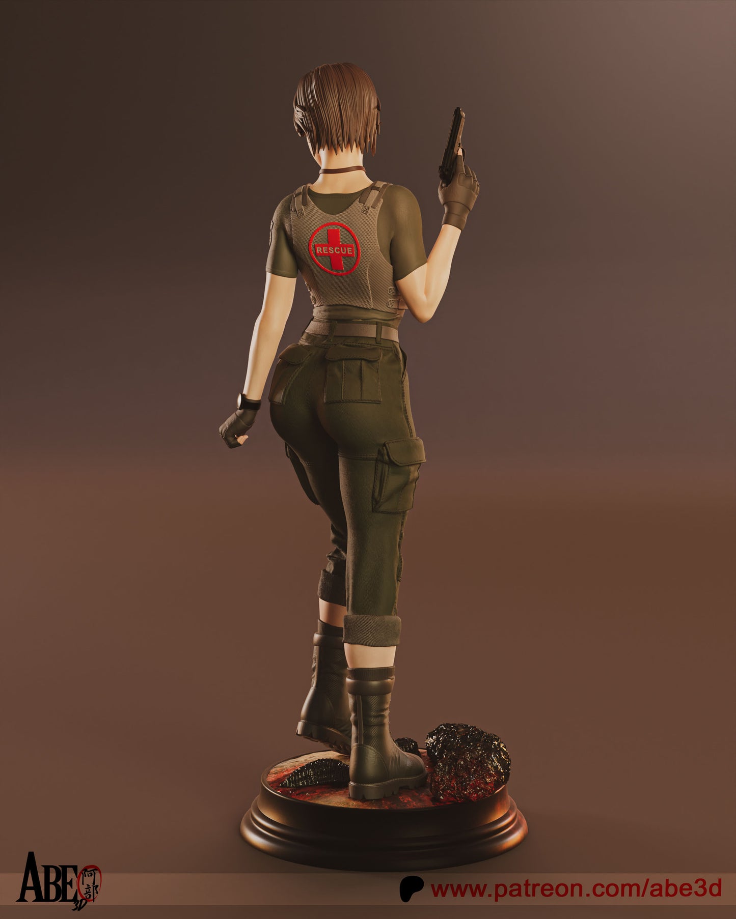 Rebecca Chambers - (VARIANT PARTS INCLUDED) Unassembled and Unpainted Garage Kit - Model Designed by Abd3D
