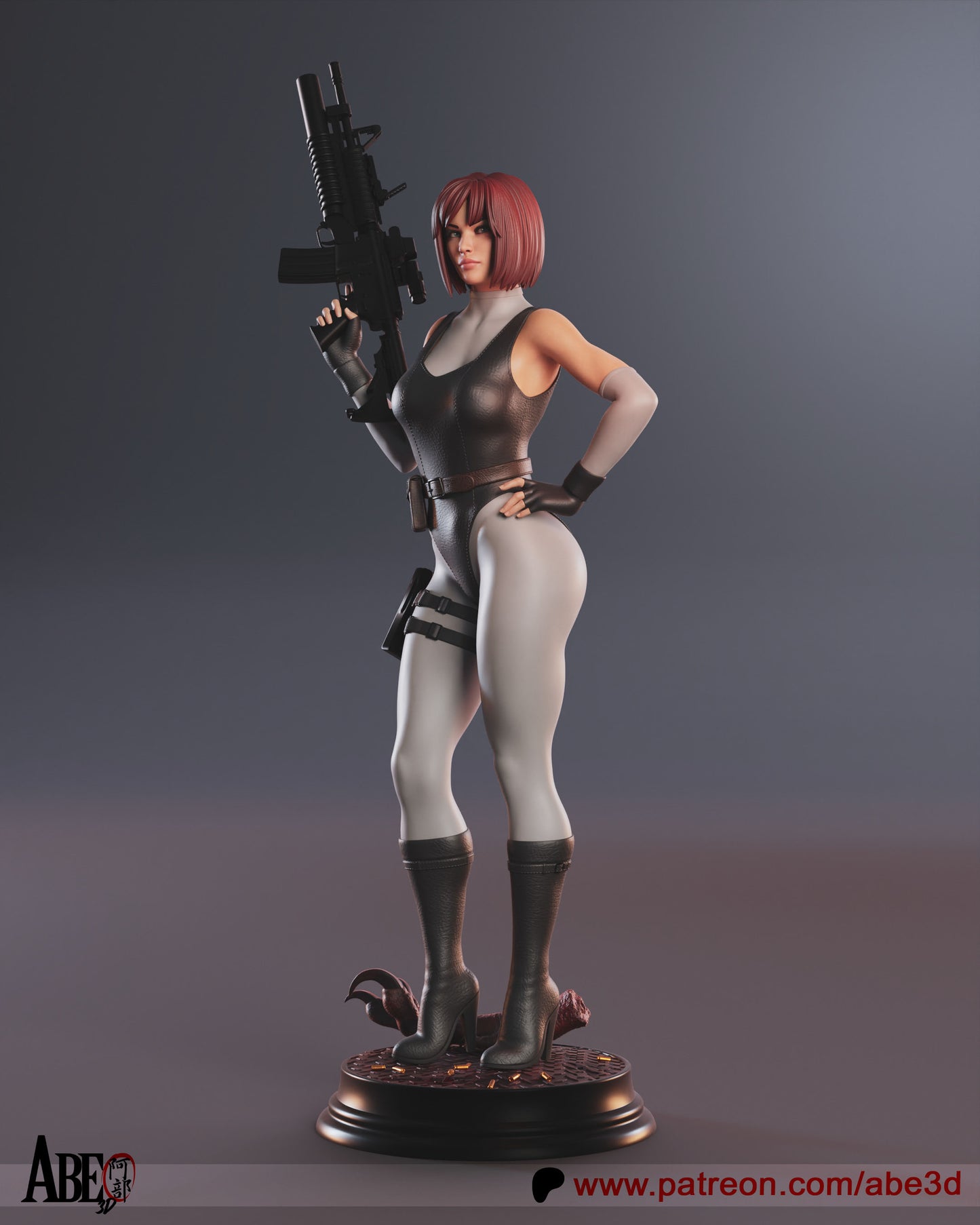 Regina (VARIANT PARTS INCLUDED) - Unassembled and Unpainted Garage Kit - Model Designed by Abe3D