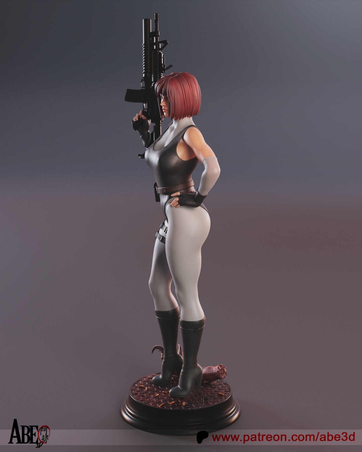 Regina (VARIANT PARTS INCLUDED) - Unassembled and Unpainted Garage Kit - Model Designed by Abe3D