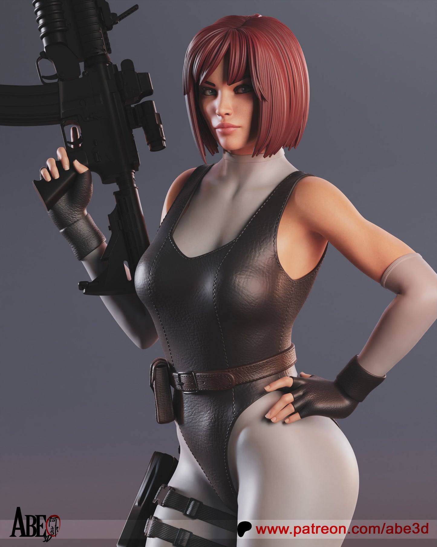 Regina (VARIANT PARTS INCLUDED) - Unassembled and Unpainted Garage Kit - Model Designed by Abe3D