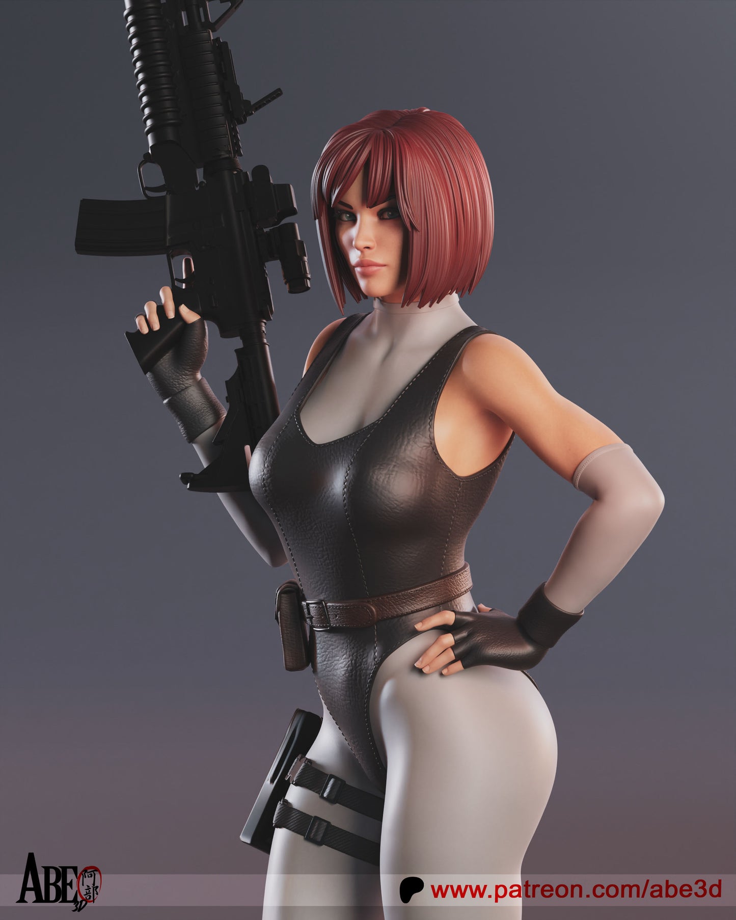 Regina (VARIANT PARTS INCLUDED) - Unassembled and Unpainted Garage Kit - Model Designed by Abe3D