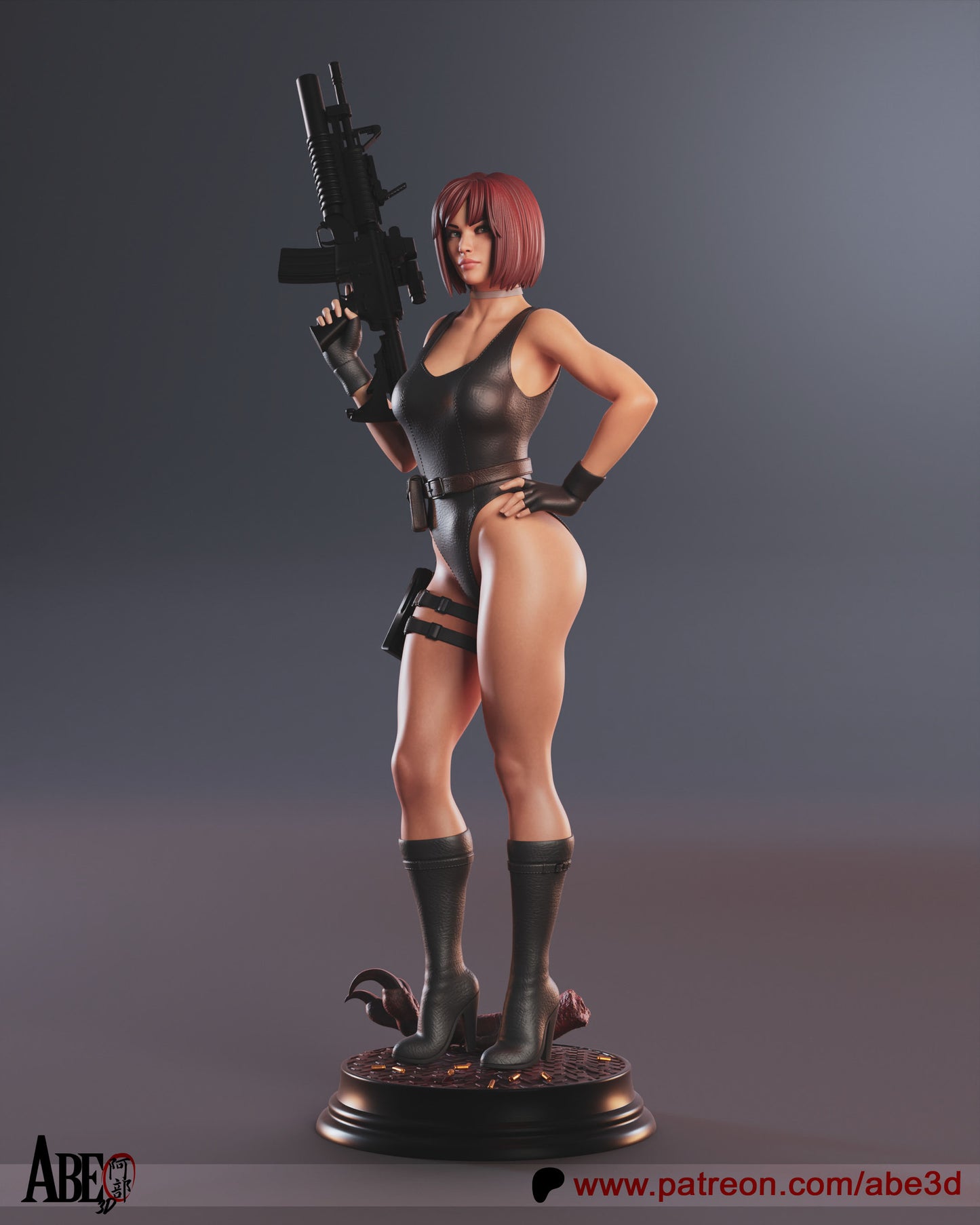 Regina (VARIANT PARTS INCLUDED) - Unassembled and Unpainted Garage Kit - Model Designed by Abe3D