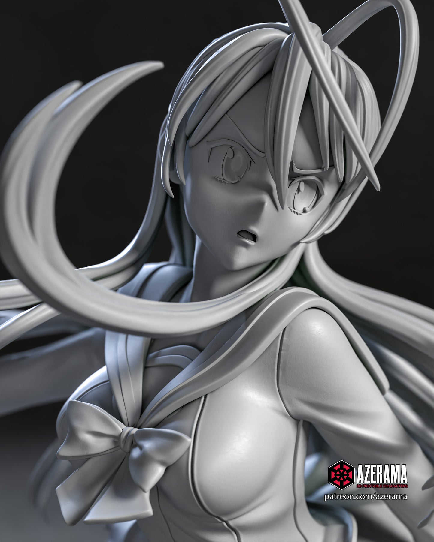 Saeko x Rei - Unassembled and Unpainted Garage Kit - Model Designed by Azerama