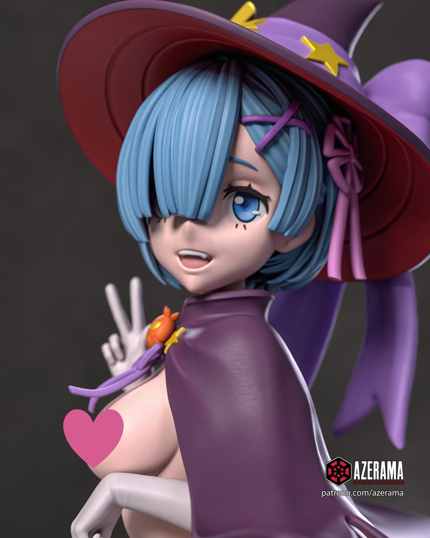 Spooky Rem NSFW - Unassembled and Unpainted Garage Kit - Model Designed by Azerama