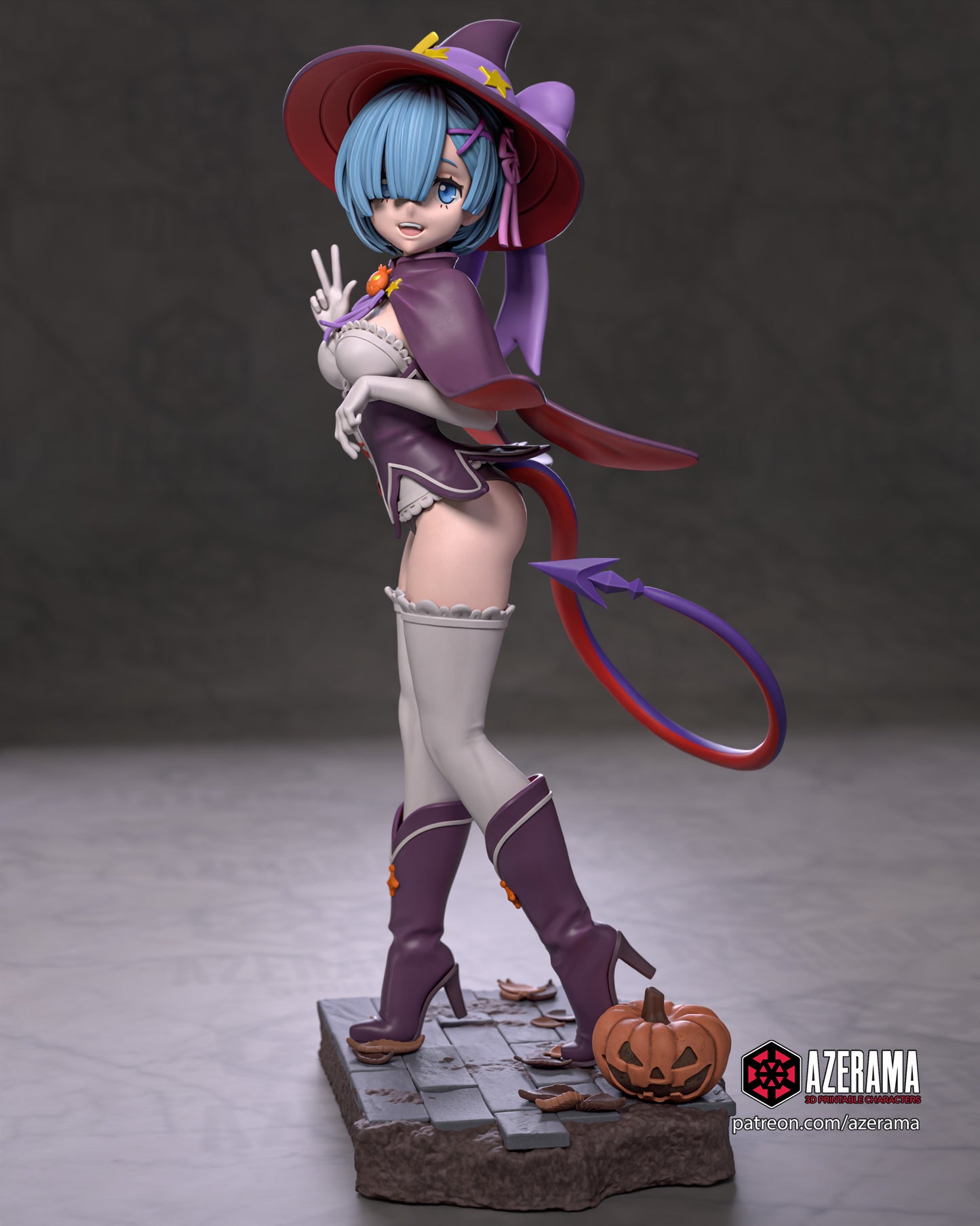 Spooky Rem - Unassembled and Unpainted Garage Kit - Model Designed by Azerama
