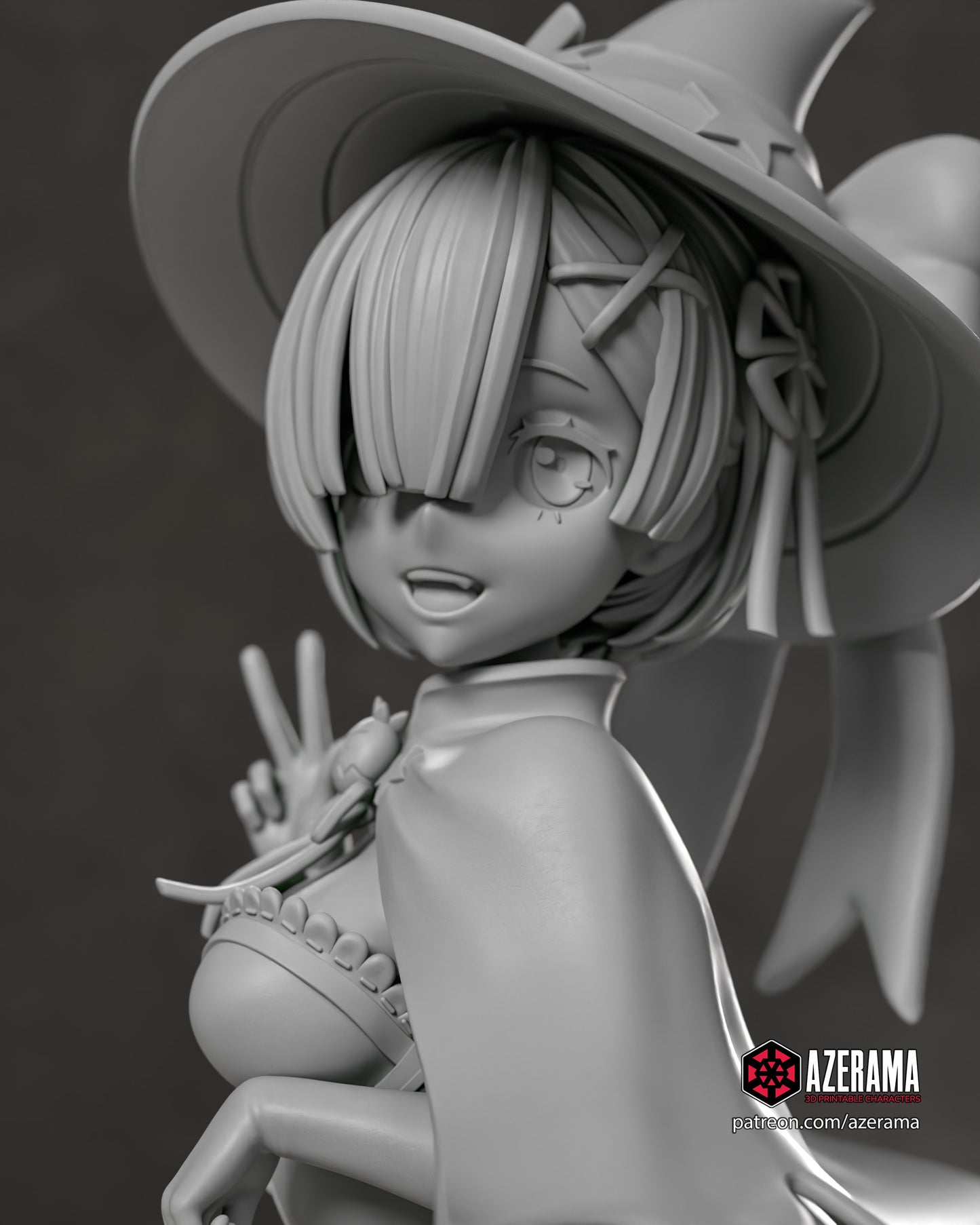 Spooky Rem - Unassembled and Unpainted Garage Kit - Model Designed by Azerama