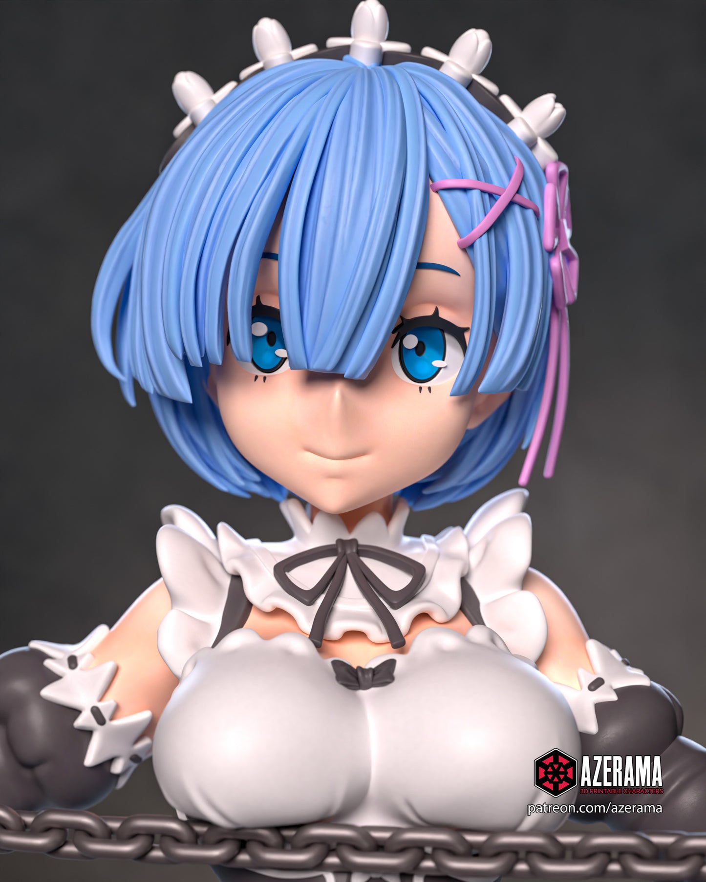 Rem - Unassembled And Unpainted Garage Kit - Model Designed by Azerama