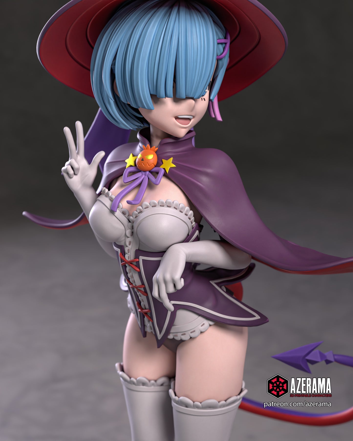 Spooky Rem - Unassembled and Unpainted Garage Kit - Model Designed by Azerama