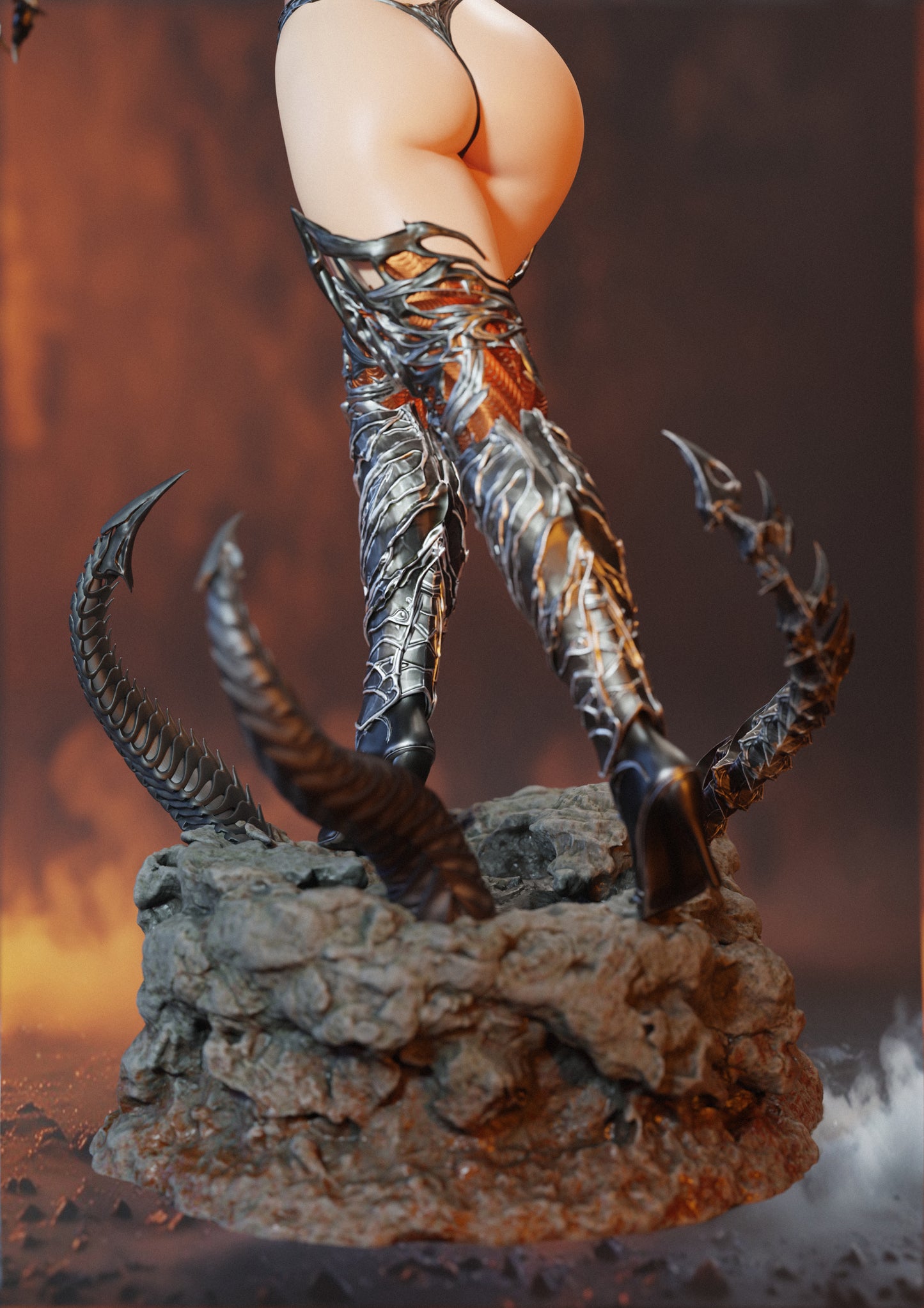 Witch Blade NSFW - Unassembled and Unpainted Garage Kit - Model Designed by Abe3D/Marcio