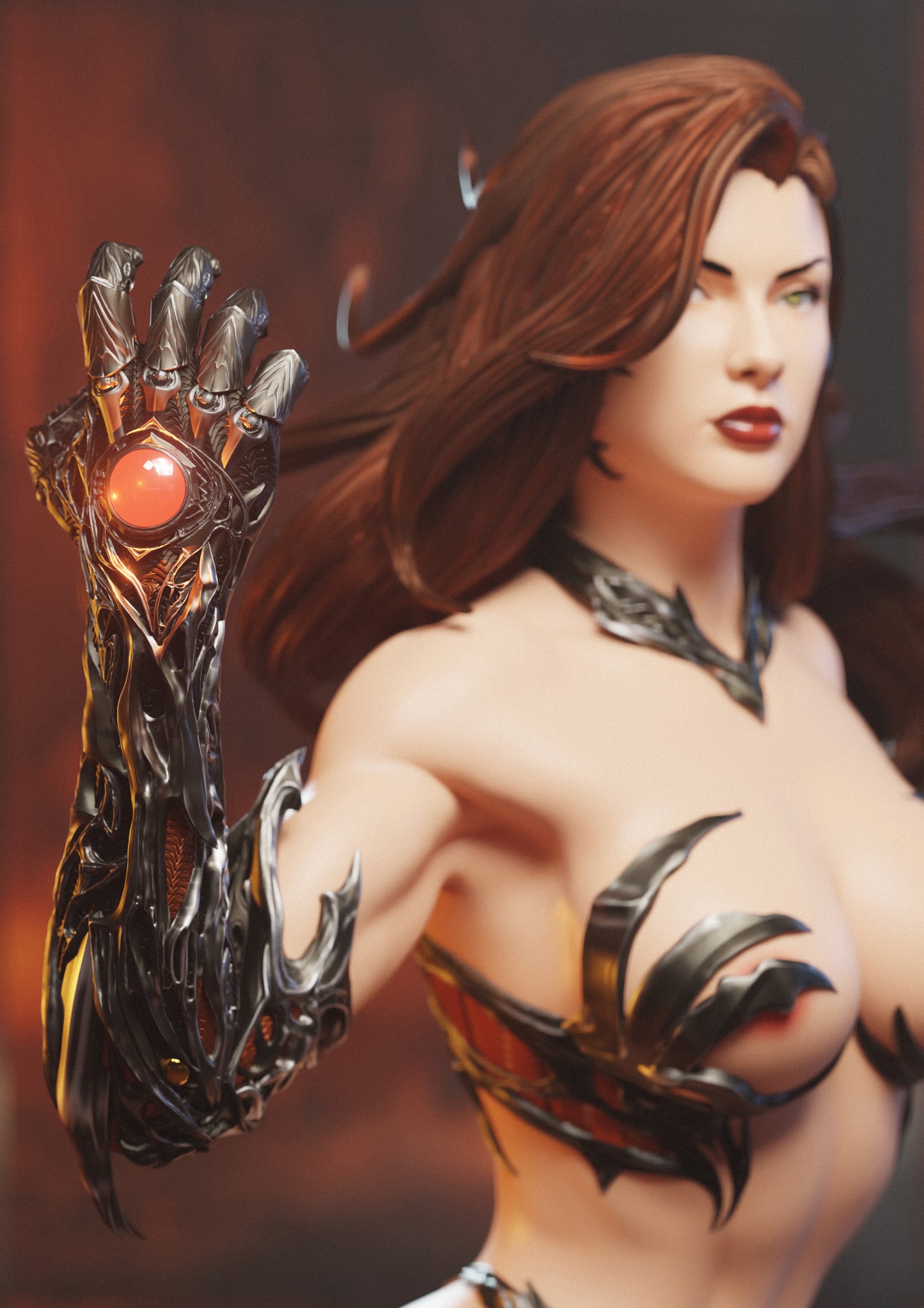 Witch Blade NSFW - Unassembled and Unpainted Garage Kit - Model Designed by Abe3D/Marcio