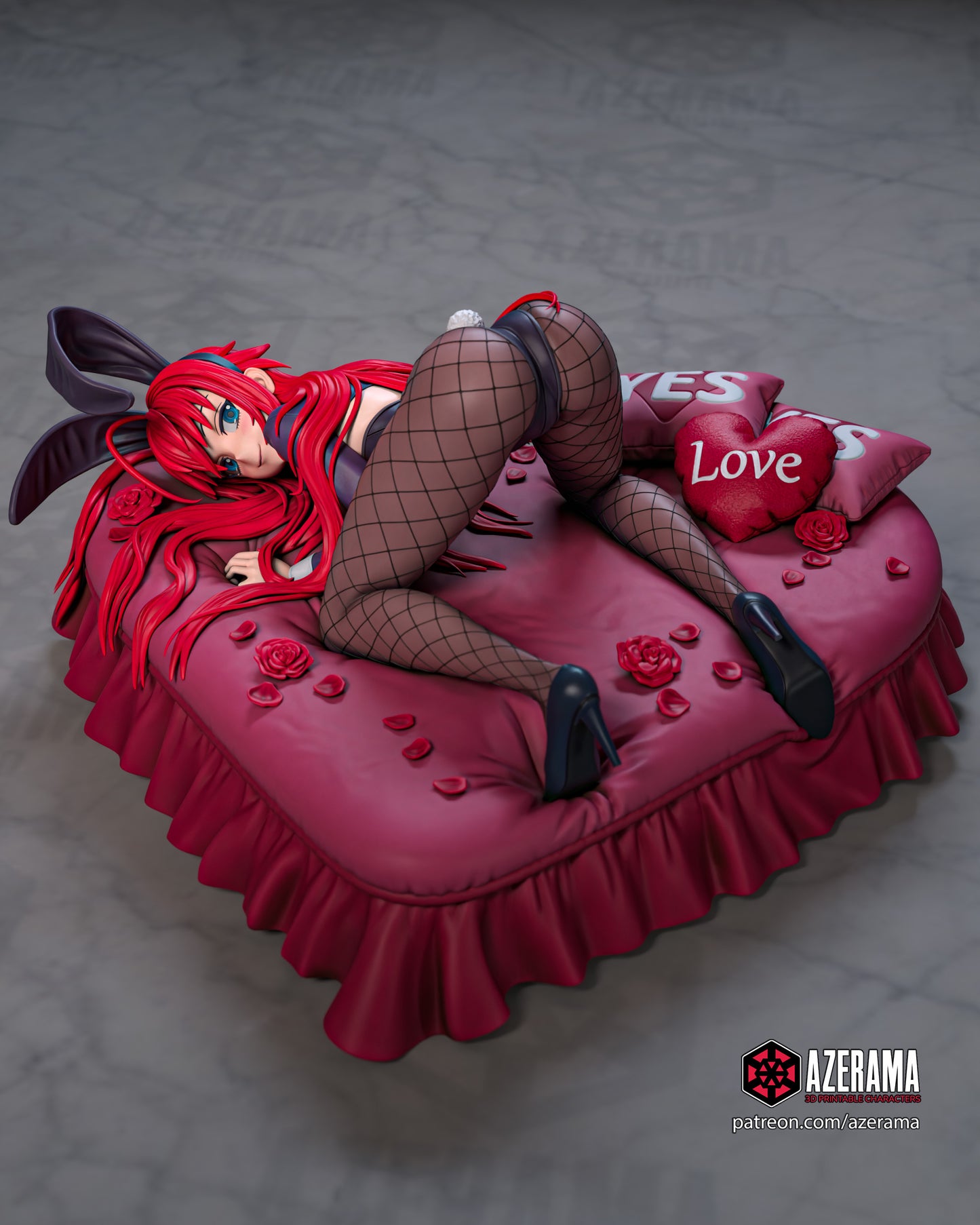 Rias (Bunny Suit) - Unassembled and Unpainted Garage Kit - Model Designed by Azerama