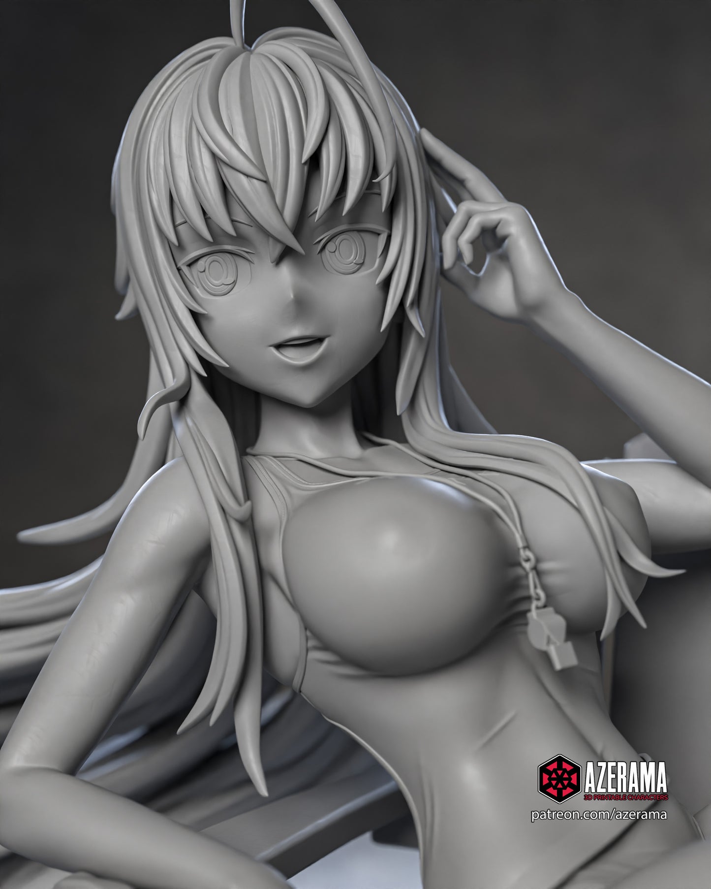 Rias (Lifeguard) - Unassembled and Unpainted Garage Kit - Model Designed by Azerama