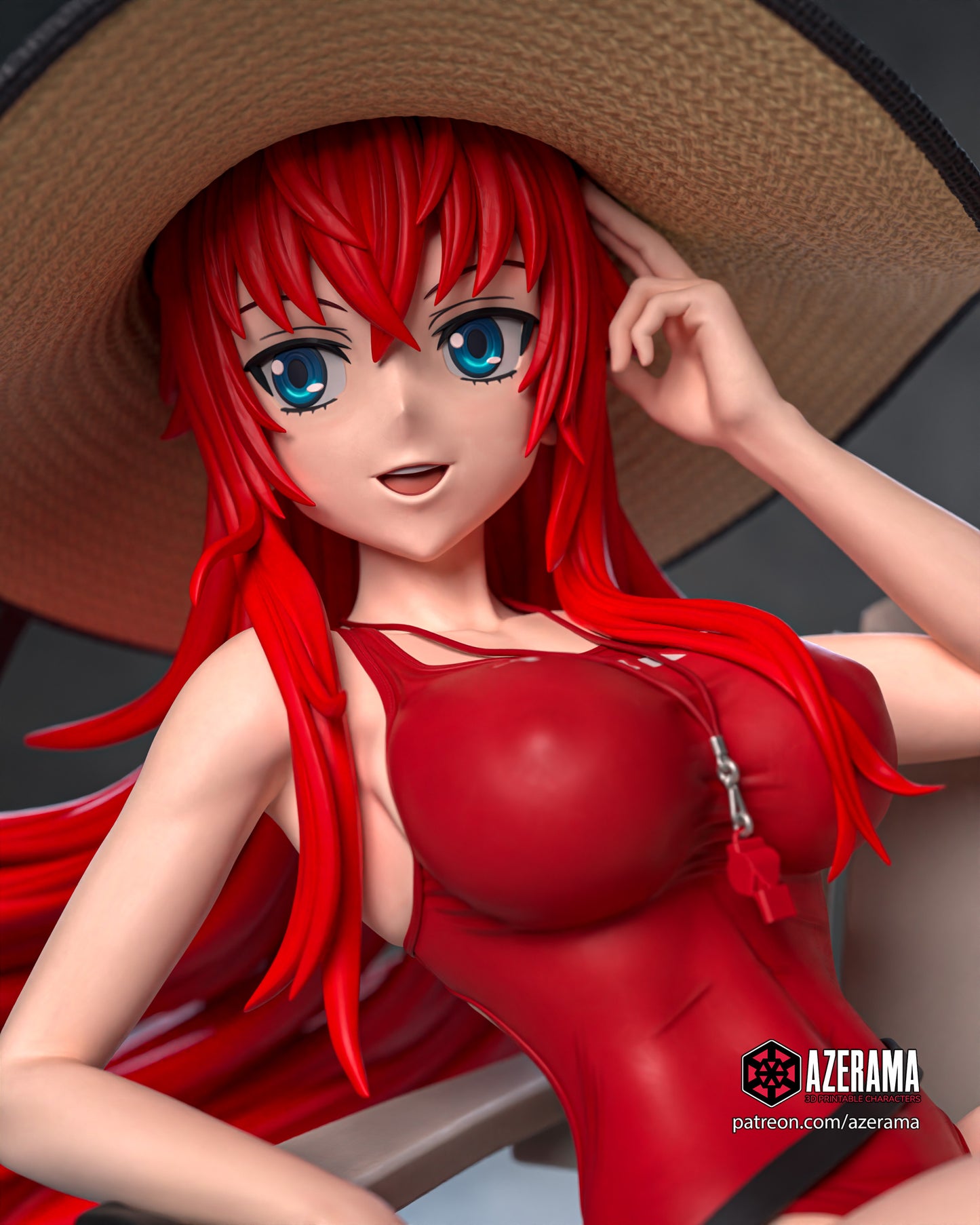 Rias (Lifeguard) - Unassembled and Unpainted Garage Kit - Model Designed by Azerama