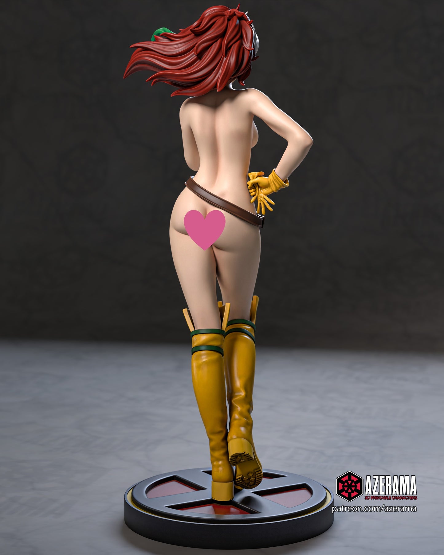 Anime Rogue NSFW - Unassembled and Unpainted Garage Kit - Model Designed by Azerama