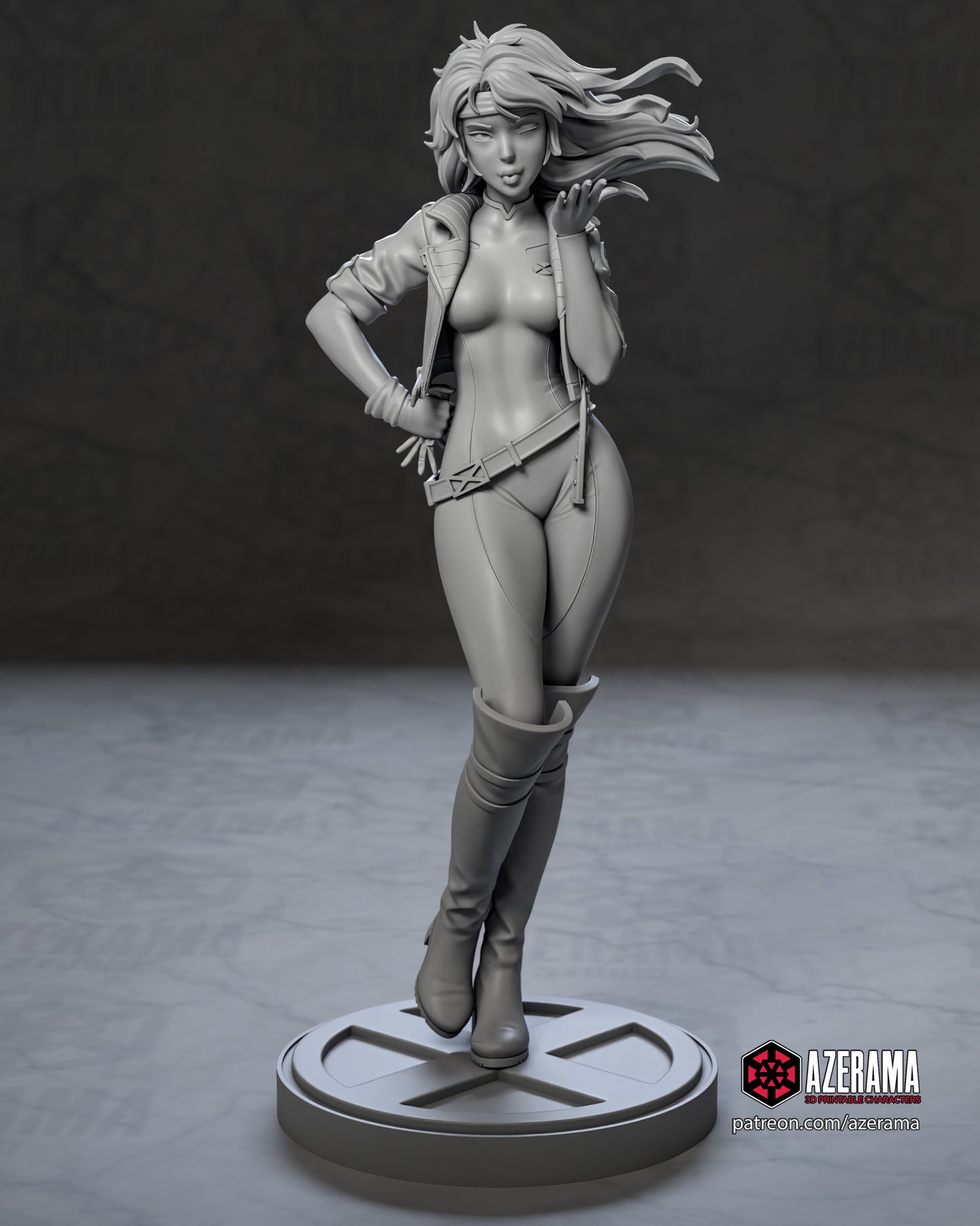 Anime Rogue - Unassembled and Unpainted Garage Kit - Model Designed by Azerama