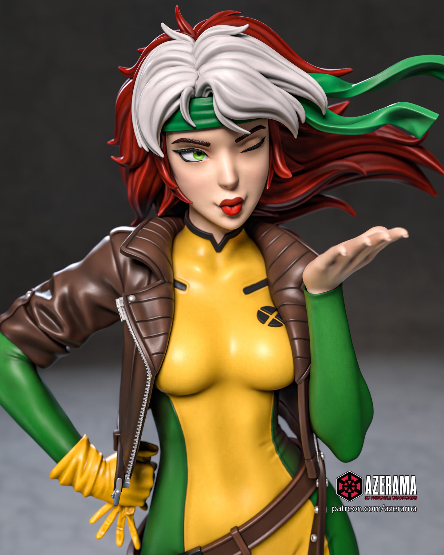 Anime Rogue - Unassembled and Unpainted Garage Kit - Model Designed by Azerama