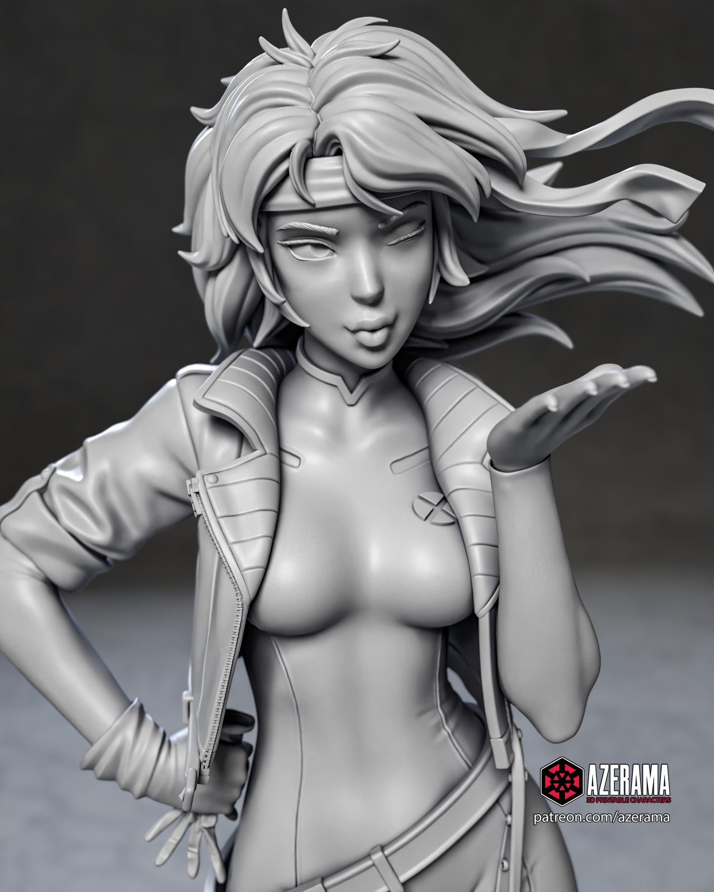 Anime Rogue - Unassembled and Unpainted Garage Kit - Model Designed by Azerama