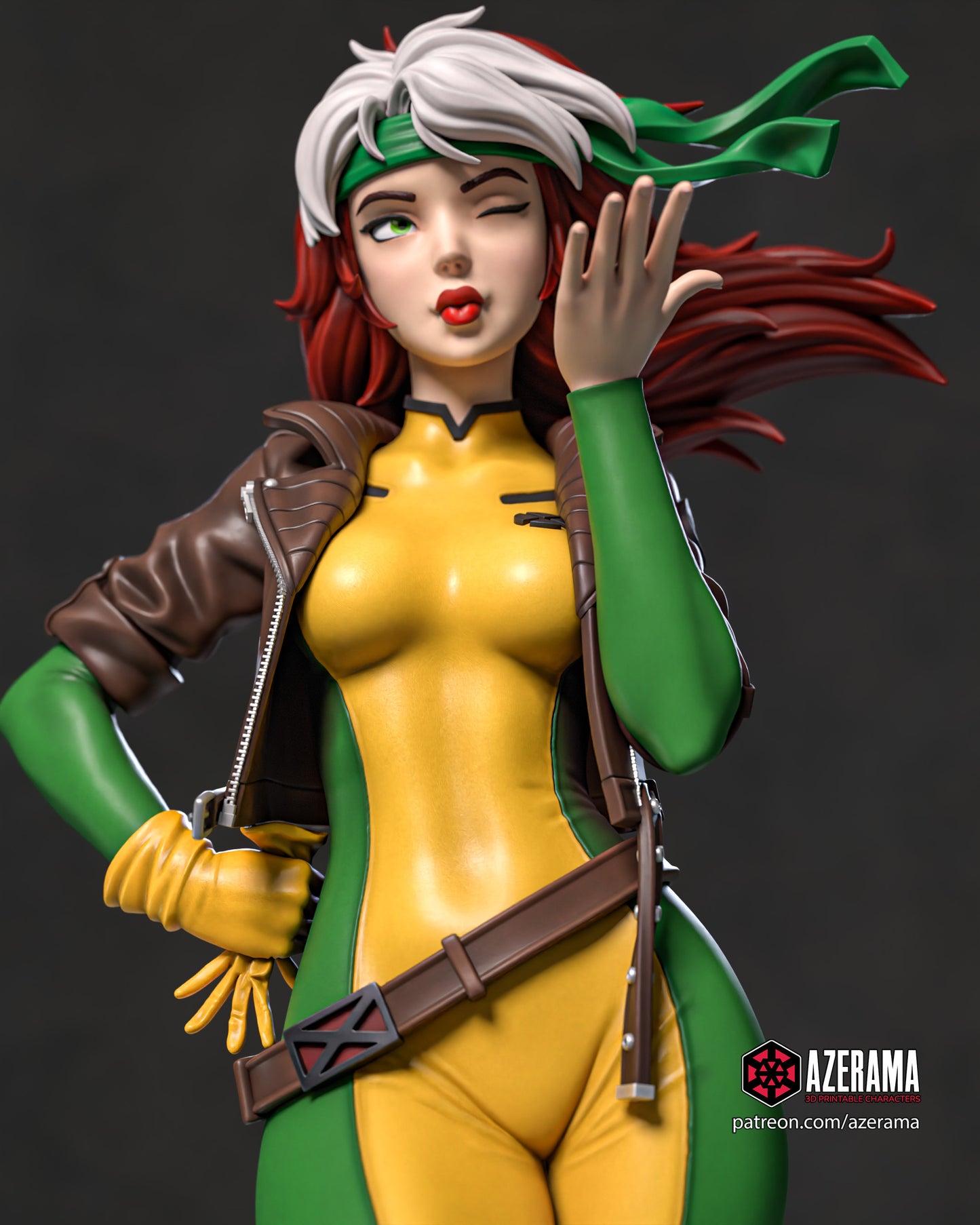 Anime Rogue - Unassembled and Unpainted Garage Kit - Model Designed by Azerama