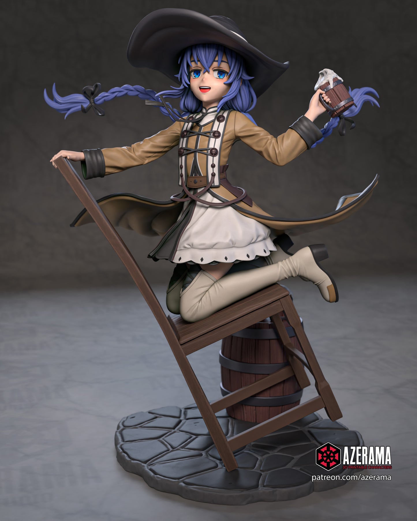 Roxy (VARAINT PART INCLUDED) - Unassembled and Unpainted Garage Kit - Model Designed by Azerama