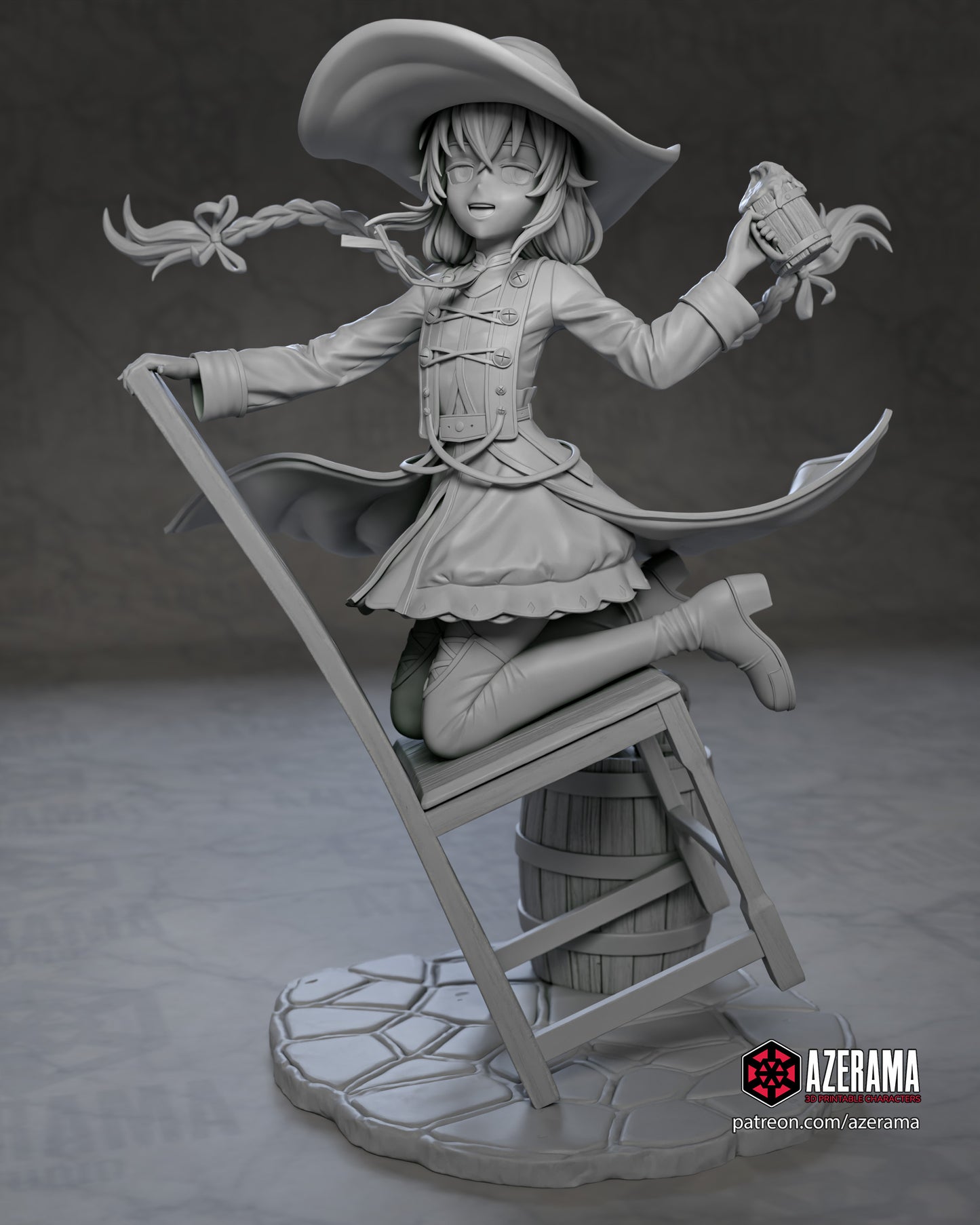 Roxy (VARAINT PART INCLUDED) - Unassembled and Unpainted Garage Kit - Model Designed by Azerama