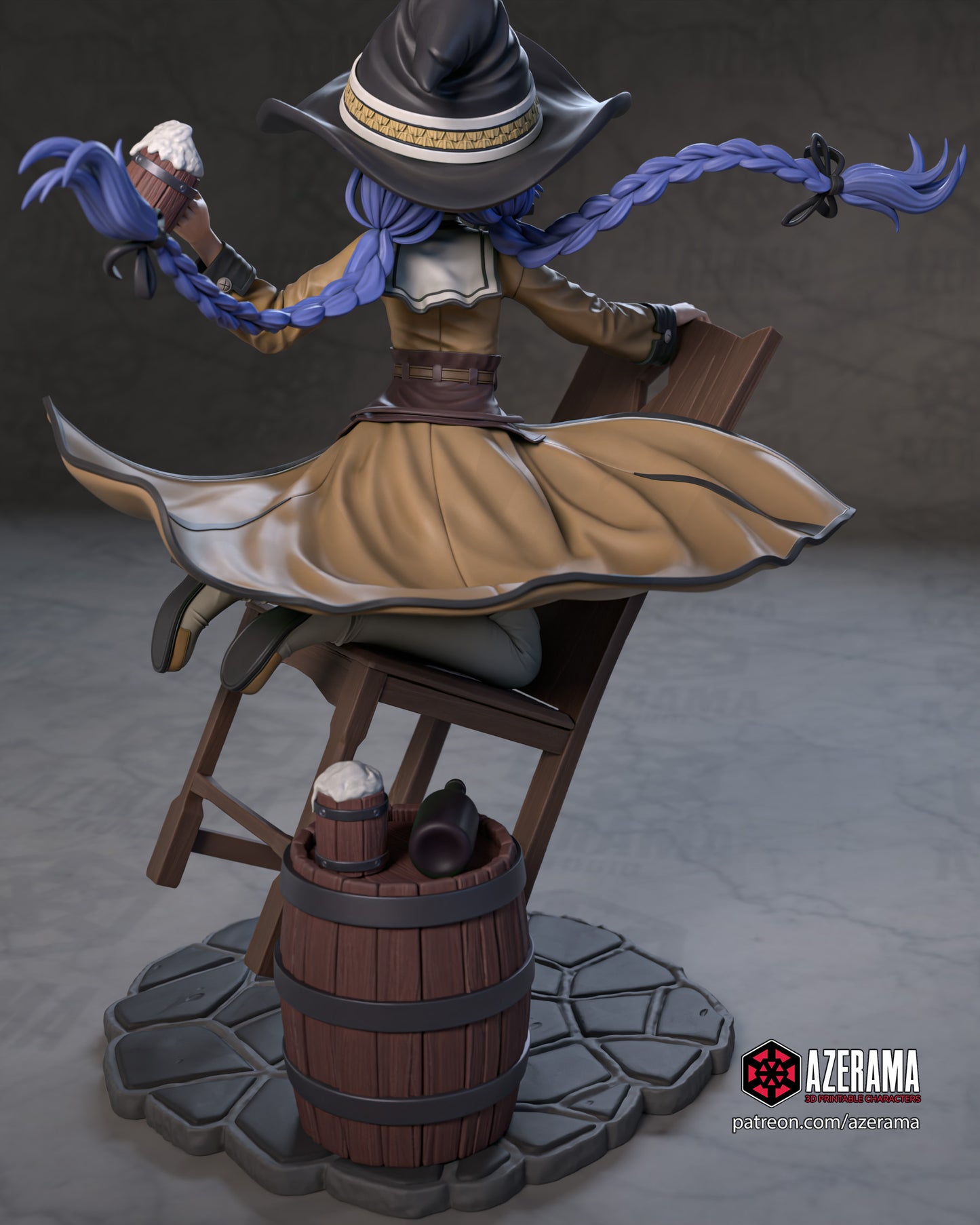 Roxy (VARAINT PART INCLUDED) - Unassembled and Unpainted Garage Kit - Model Designed by Azerama