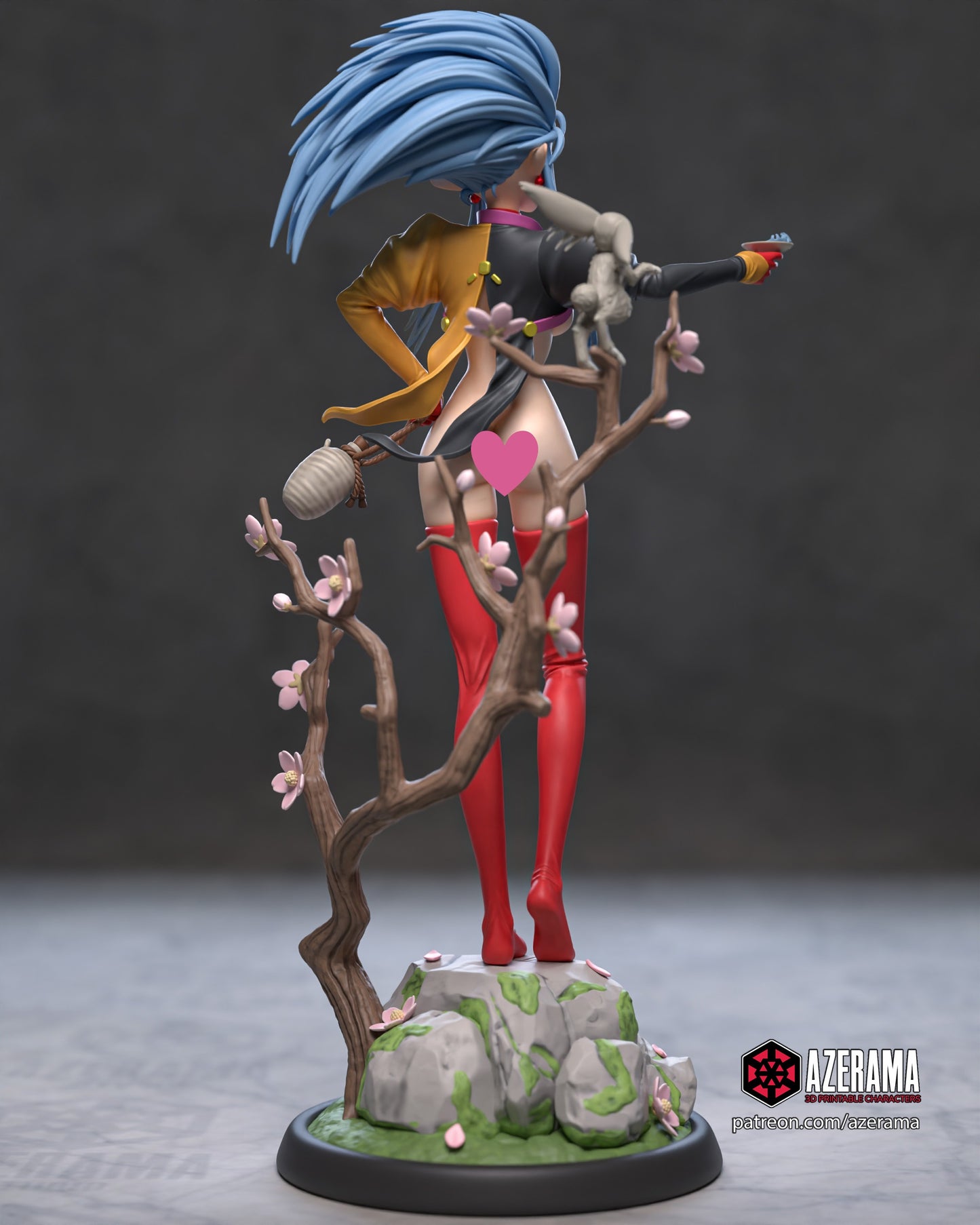 Ryoko NSFW - Unassembled and Unpainted Garage Kit - Model Designed by Azerama