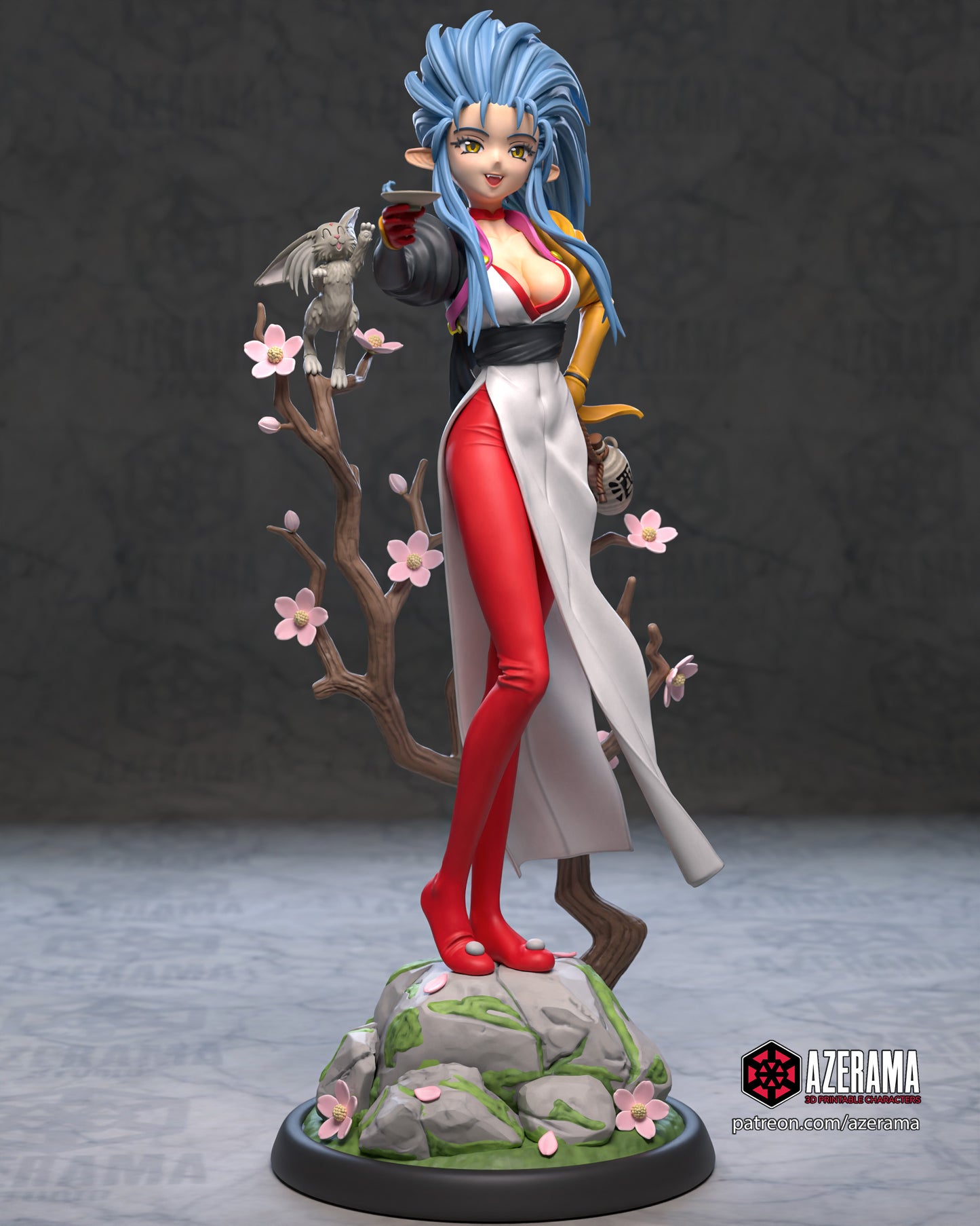 Ryoko - Unassembled and Unpainted Garage Kit - Model Designed by Azerama