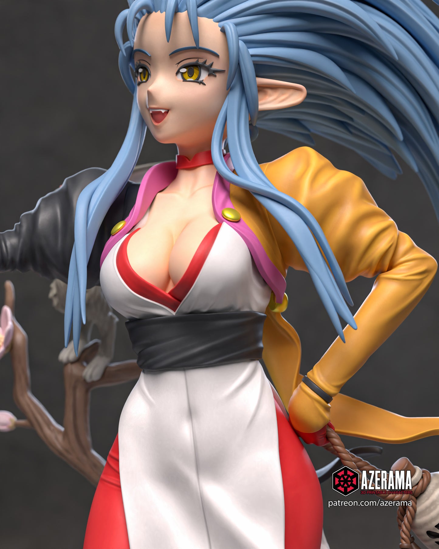 Ryoko - Unassembled and Unpainted Garage Kit - Model Designed by Azerama