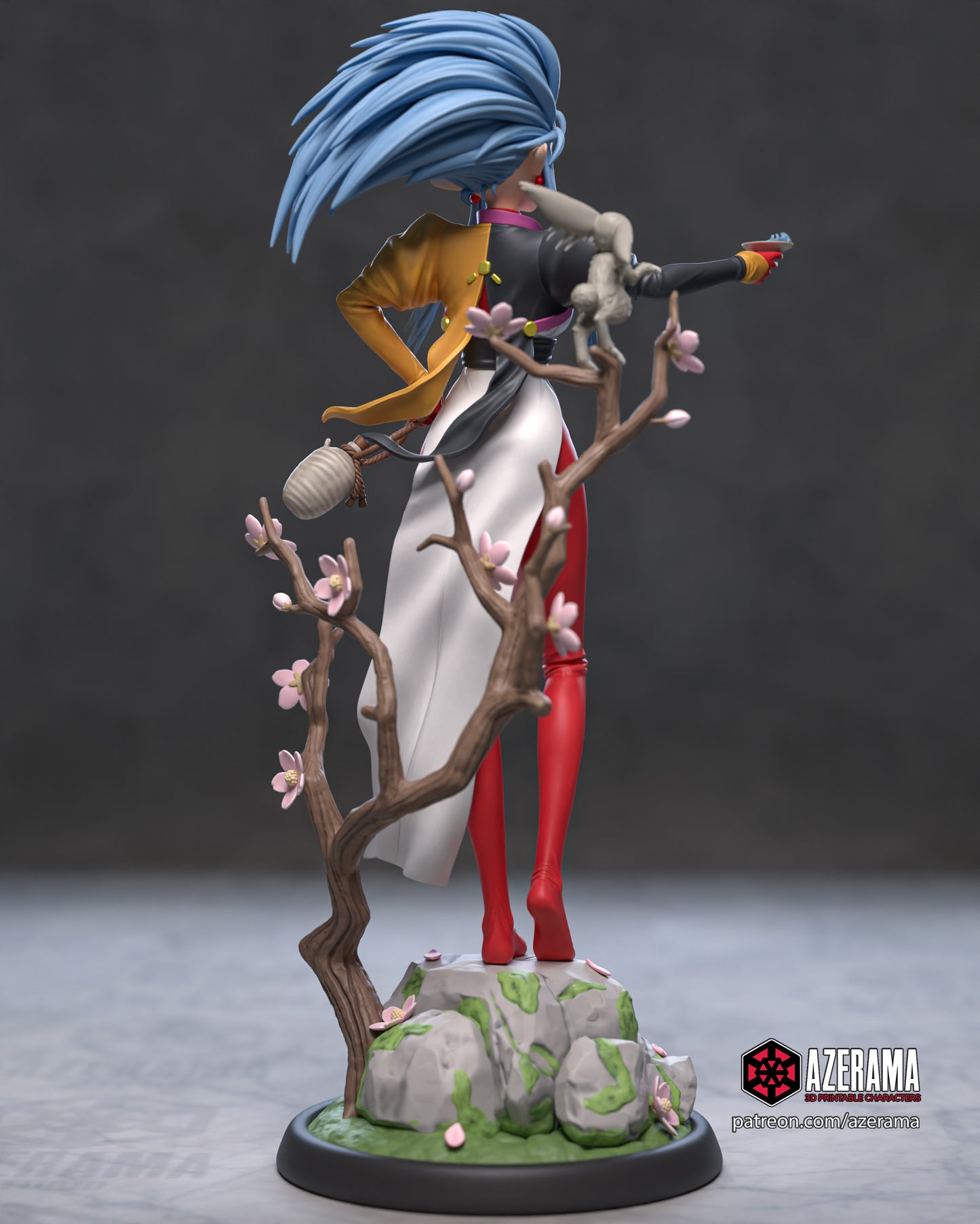 Ryoko - Unassembled and Unpainted Garage Kit - Model Designed by Azerama