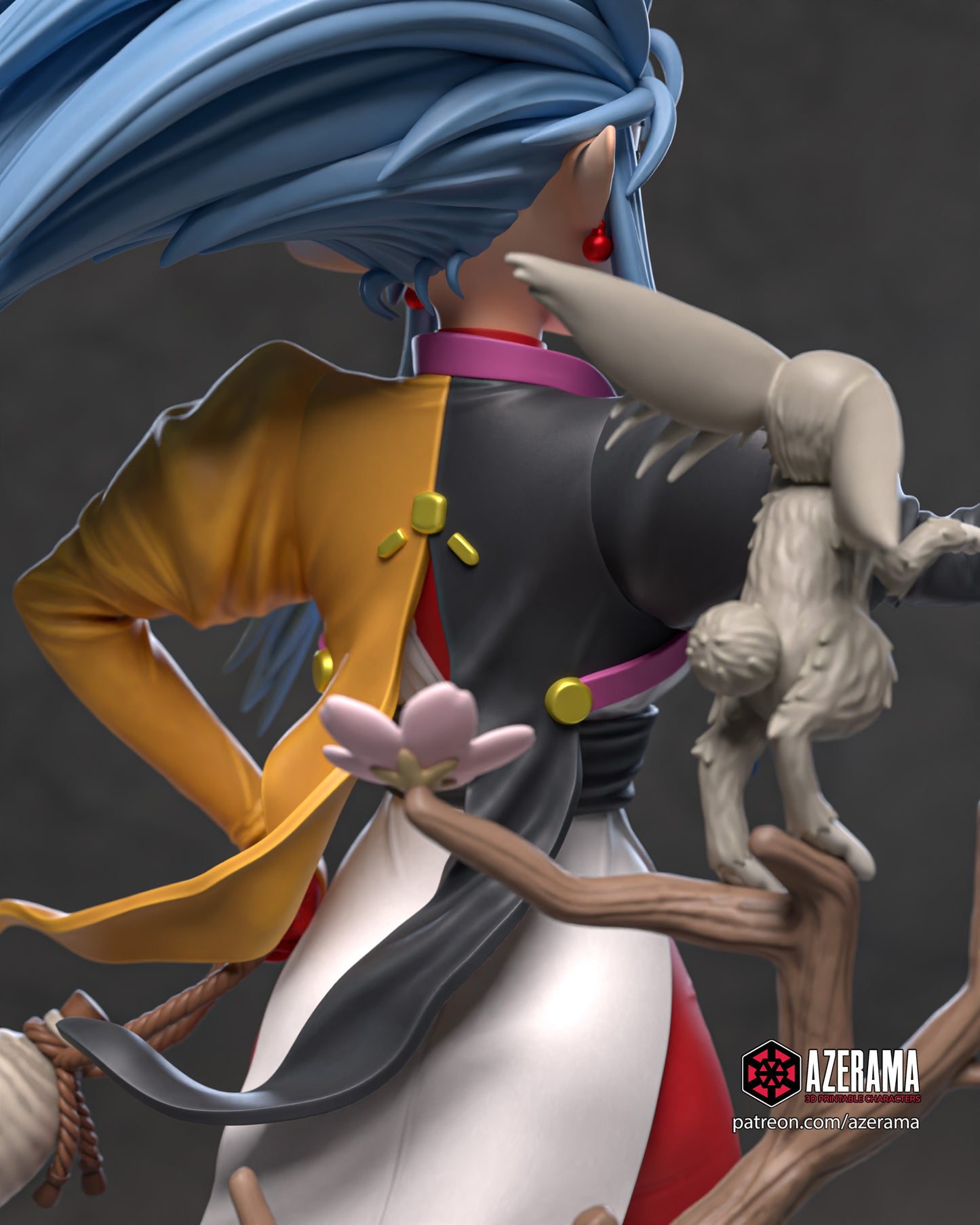 Ryoko - Unassembled and Unpainted Garage Kit - Model Designed by Azerama