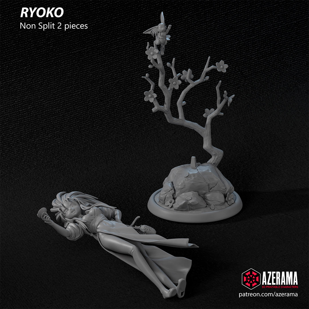 Ryoko - Unassembled and Unpainted Garage Kit - Model Designed by Azerama