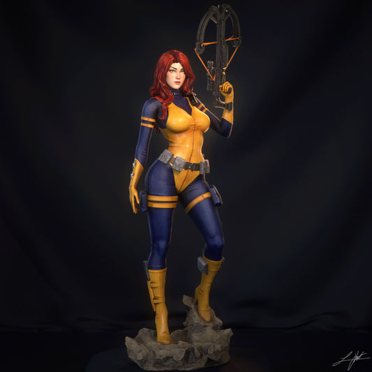 Scarlett (HEAD VARIANTS INCLUDED) - Unassembled and Unpainted Garage Kit - Model Designed by Abe3D/Ramses