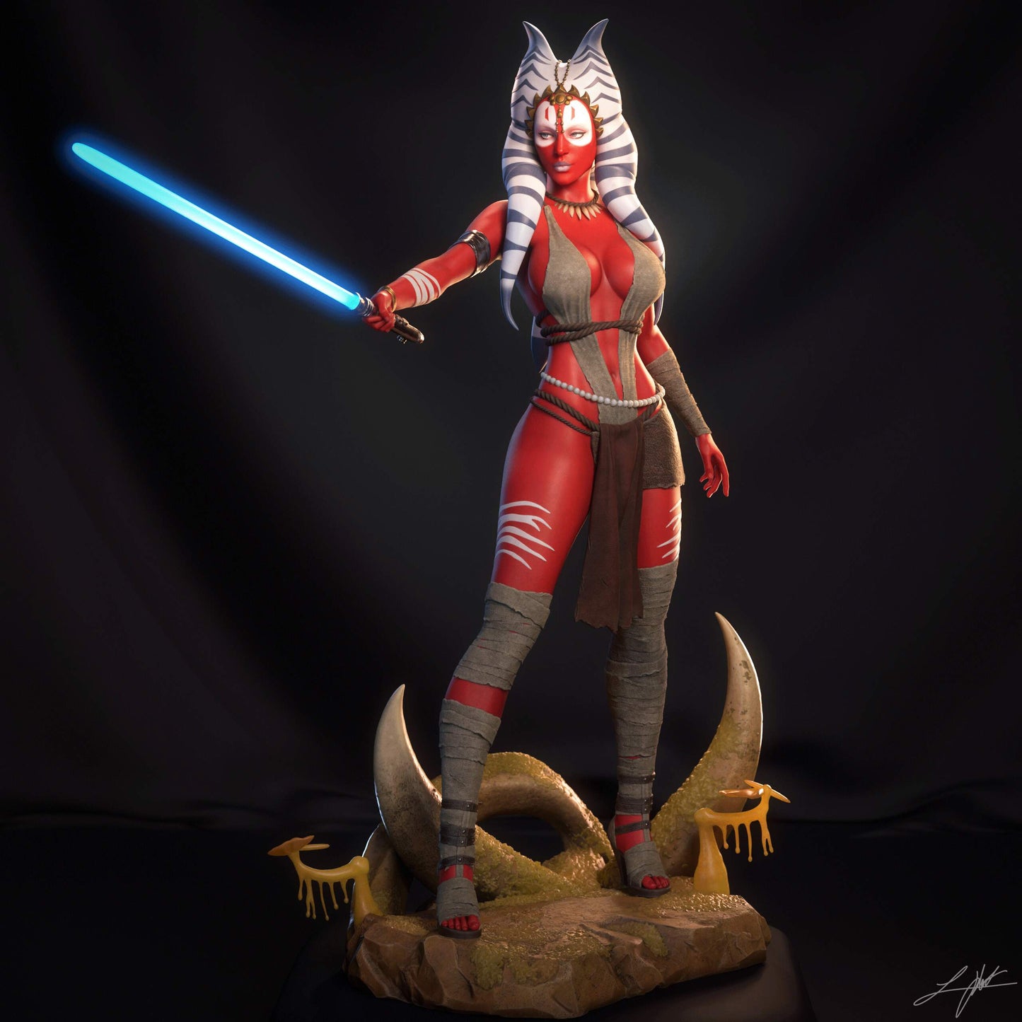 Shaak Ti - Unassembled and Unpainted Garage Kit - Model Designed by Abe3D/Ramses