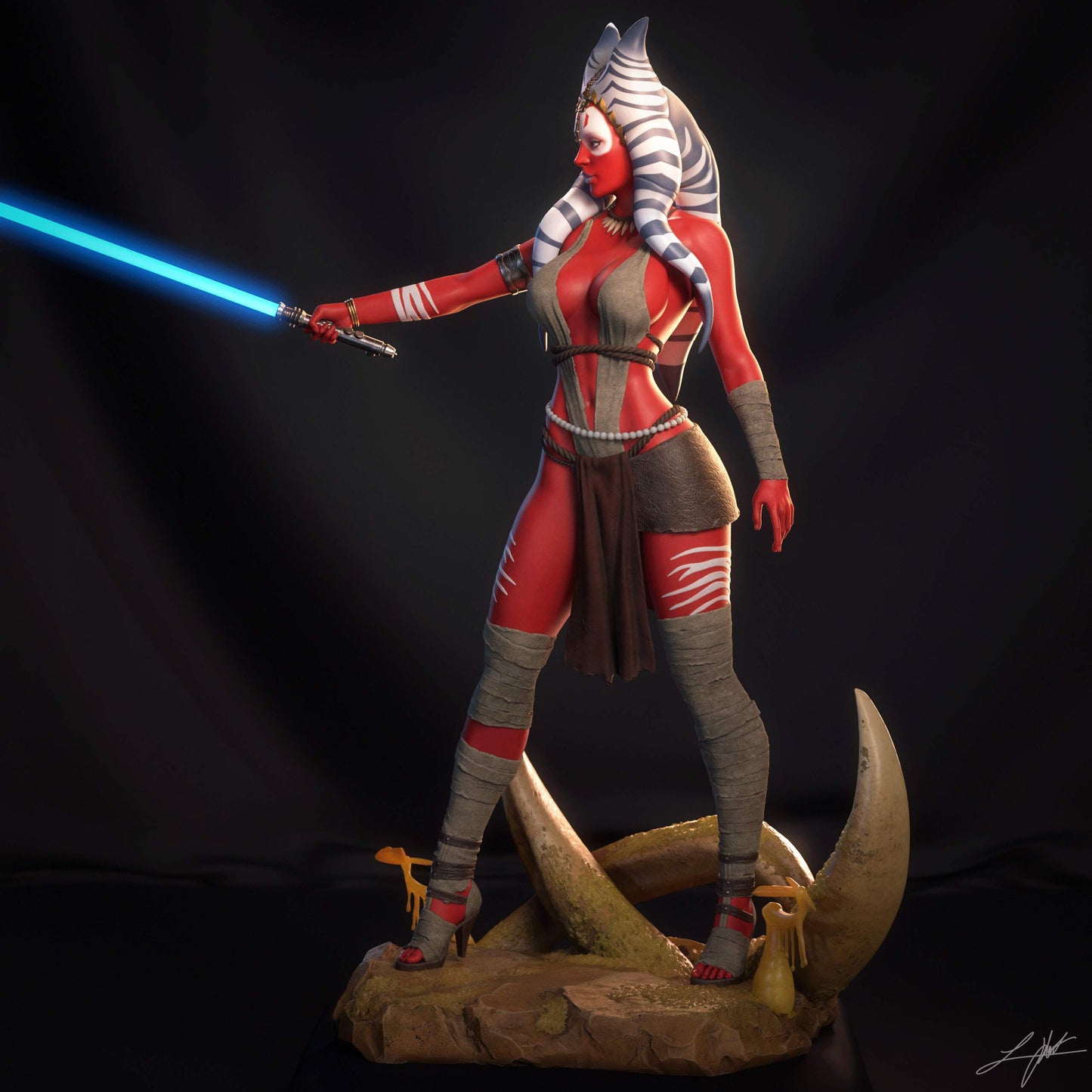 Shaak Ti - Unassembled and Unpainted Garage Kit - Model Designed by Abe3D/Ramses