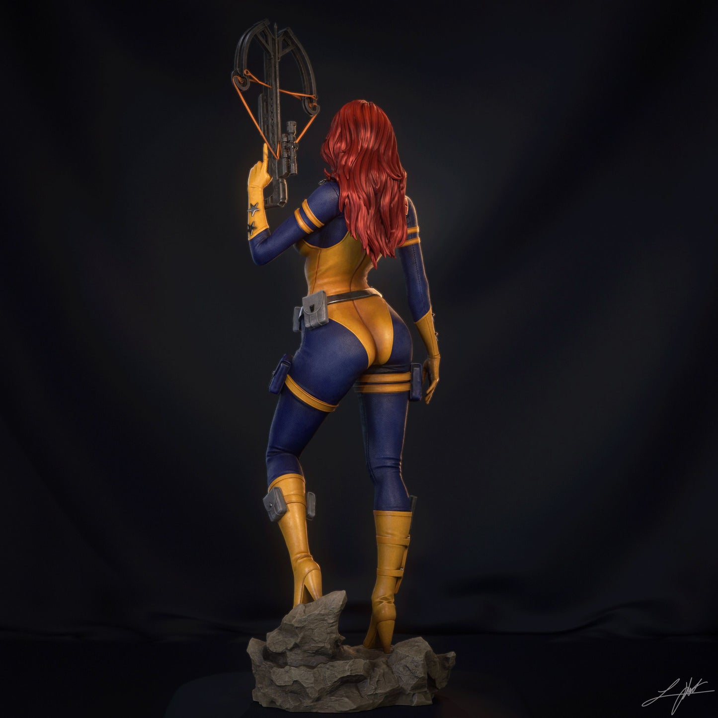 Scarlett (HEAD VARIANTS INCLUDED) - Unassembled and Unpainted Garage Kit - Model Designed by Abe3D/Ramses