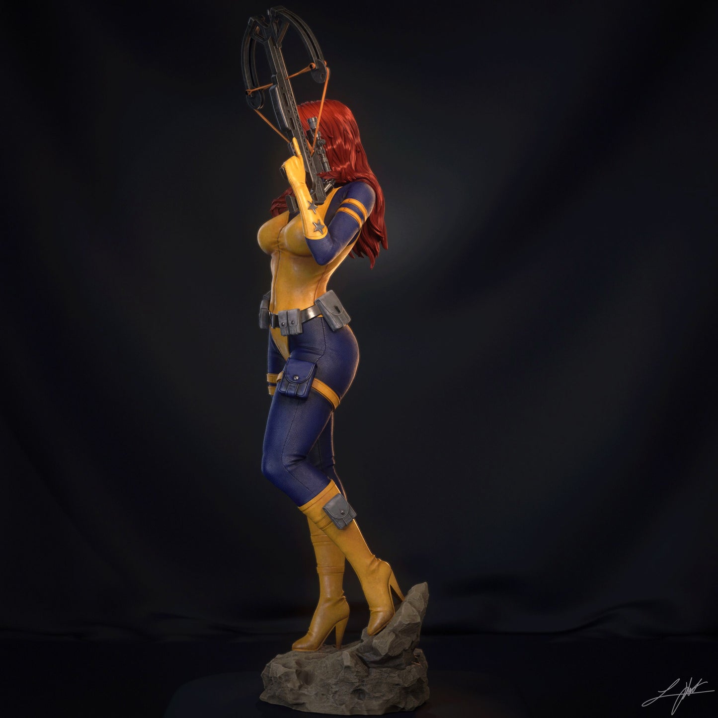 Scarlett (HEAD VARIANTS INCLUDED) - Unassembled and Unpainted Garage Kit - Model Designed by Abe3D/Ramses