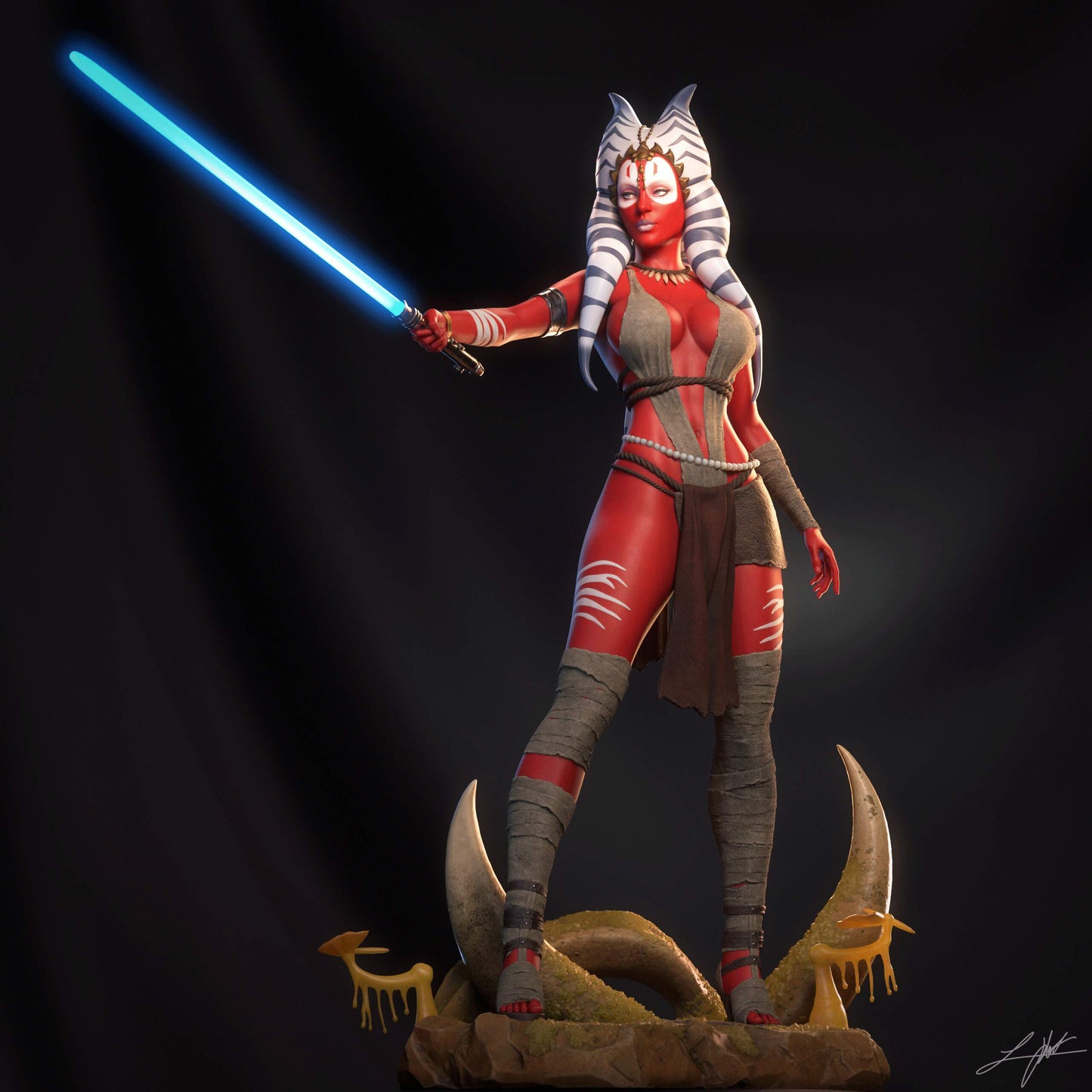 Shaak Ti - Unassembled and Unpainted Garage Kit - Model Designed by Abe3D/Ramses