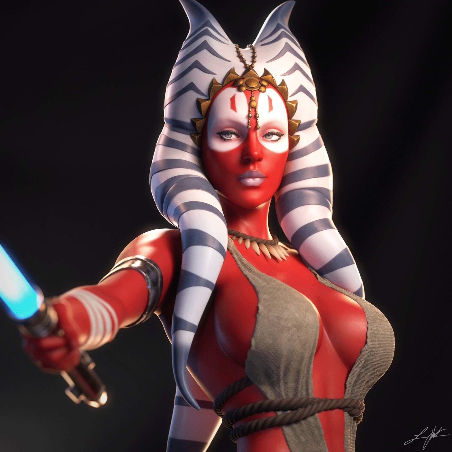 Shaak Ti - Unassembled and Unpainted Garage Kit - Model Designed by Abe3D/Ramses