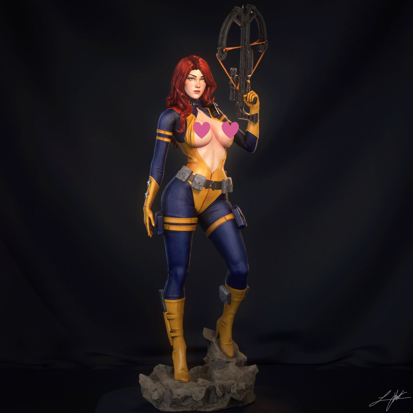 Scarlett NSFW - Unassembled and Unpainted Garage Kit - Model Designed by Abe3d/Ramses