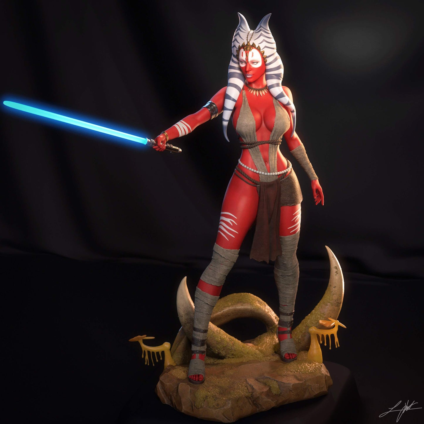 Shaak Ti - Unassembled and Unpainted Garage Kit - Model Designed by Abe3D/Ramses