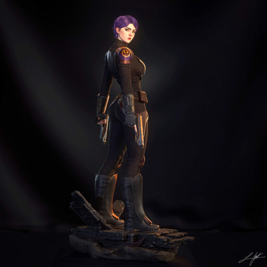 Sabine (HEAD VARIANT INCLUDED) - Unassembled and Unpainted Garage Kit - Model Designed by Abe3D/Ramses