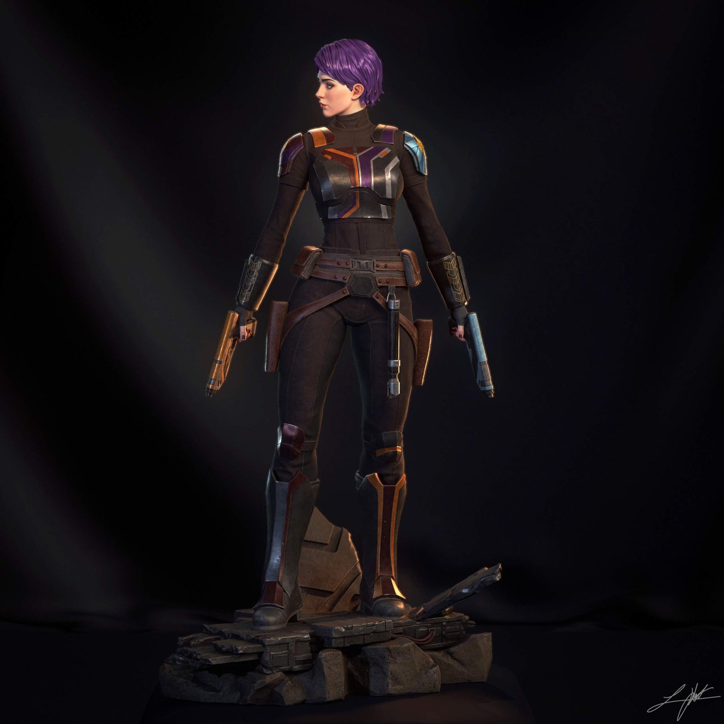 Sabine (HEAD VARIANT INCLUDED) - Unassembled and Unpainted Garage Kit - Model Designed by Abe3D/Ramses