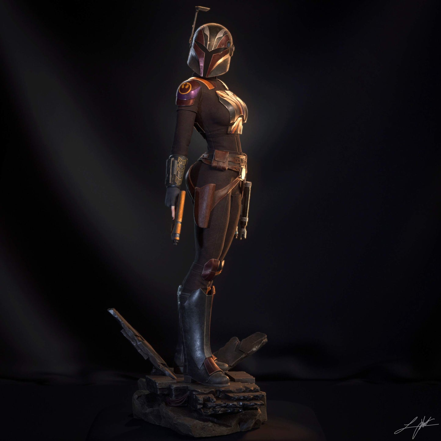 Sabine (HEAD VARIANT INCLUDED) - Unassembled and Unpainted Garage Kit - Model Designed by Abe3D/Ramses