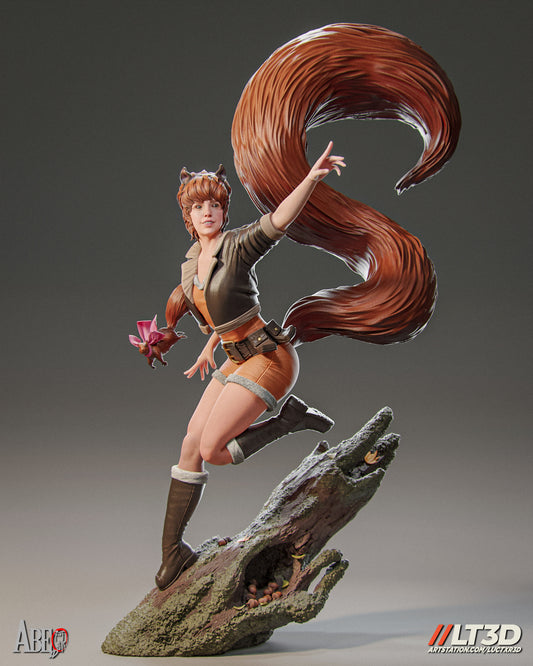Squirrel Girl - Unassembled and Unpainted Garage Kit - Model Designed by Abe3d/LT3D