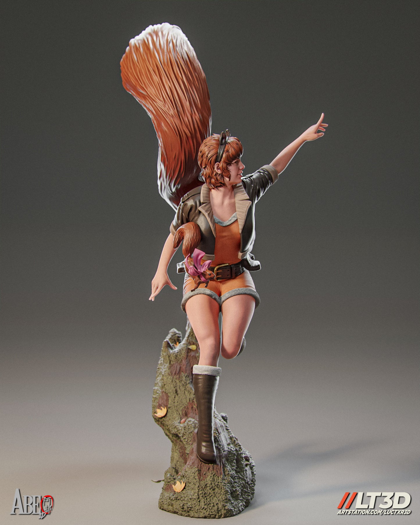 Squirrel Girl - Unassembled and Unpainted Garage Kit - Model Designed by Abe3d/LT3D